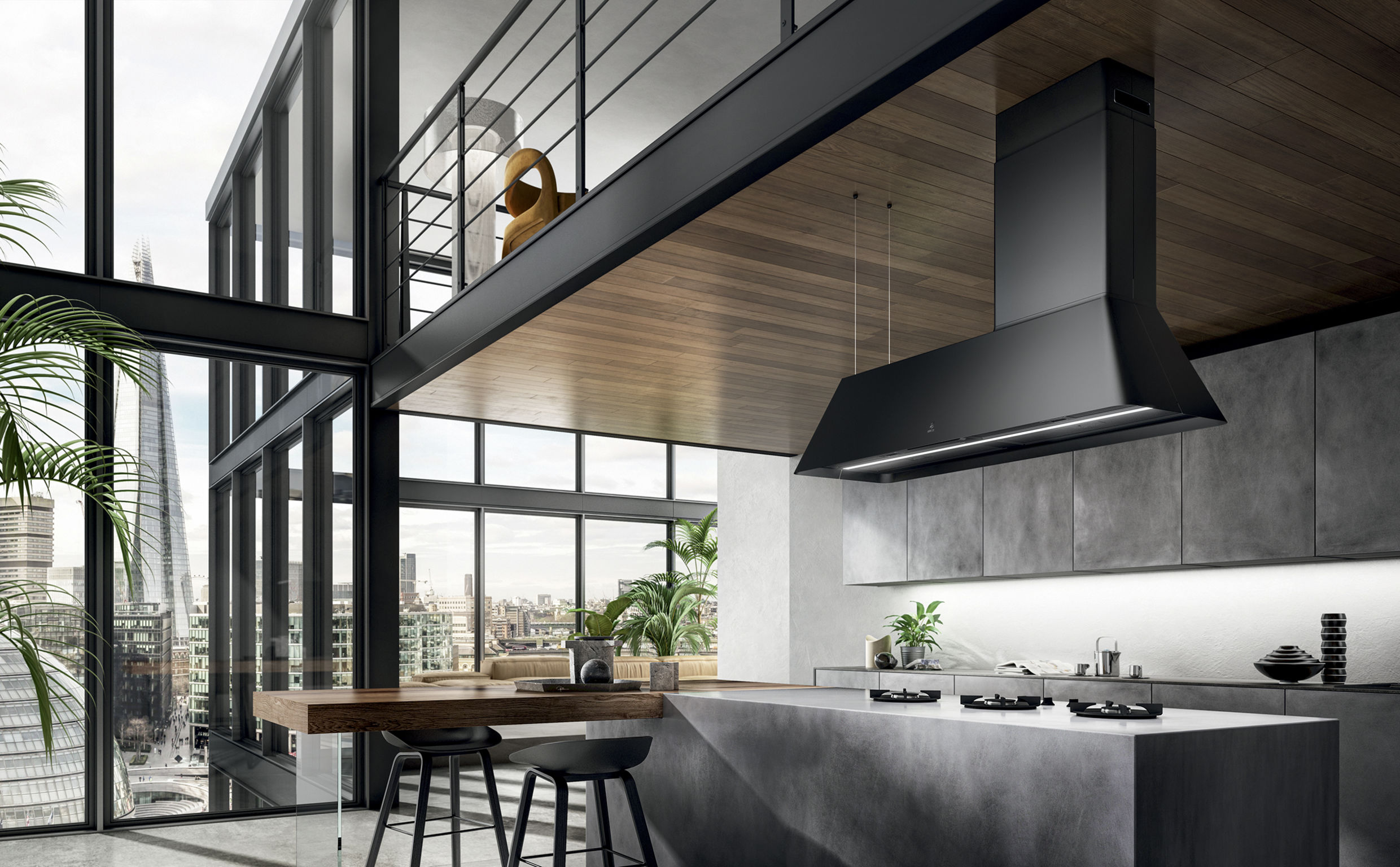 product design，kitchen，Range hood and air purifier，