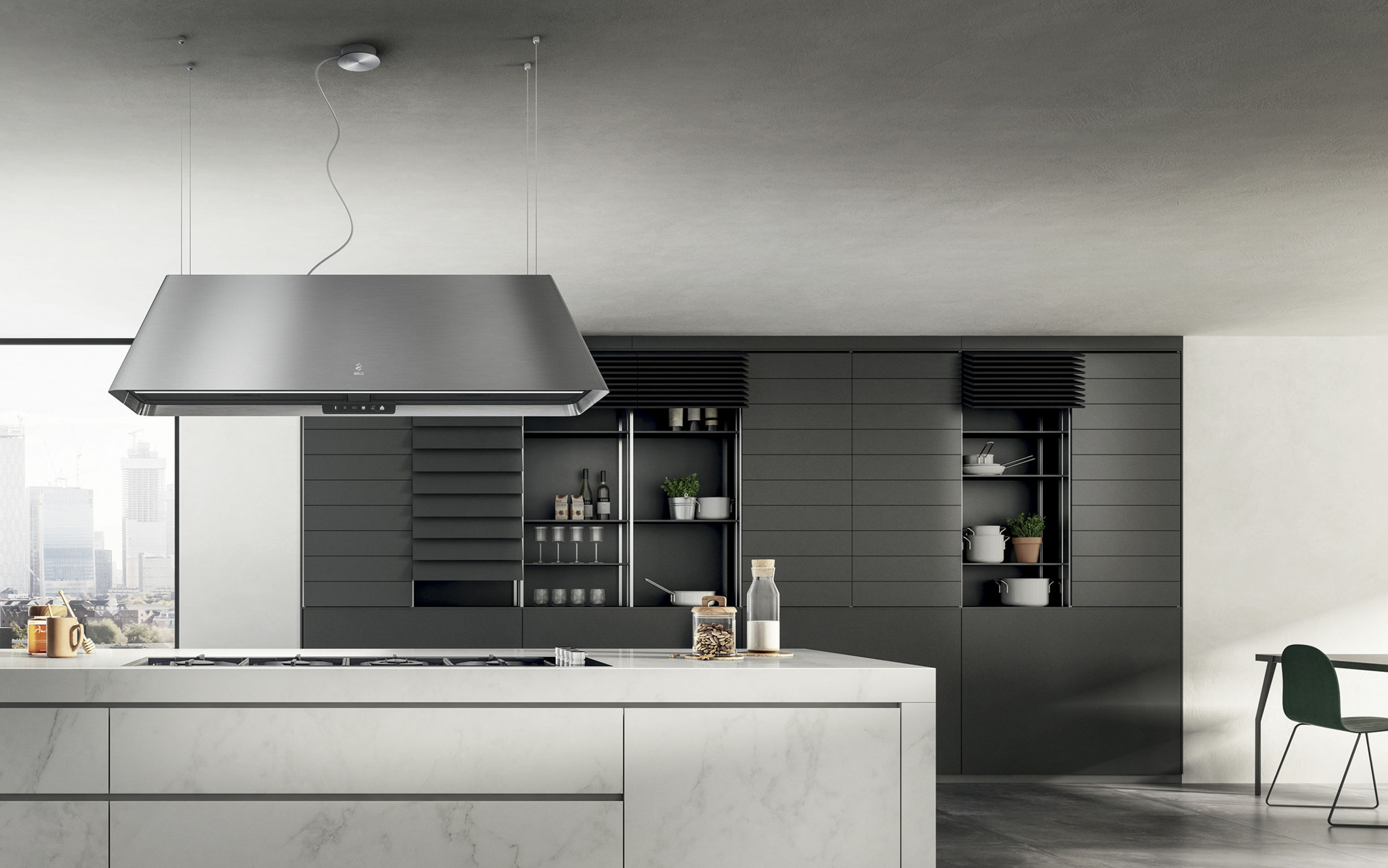 product design，kitchen，Range hood and air purifier，