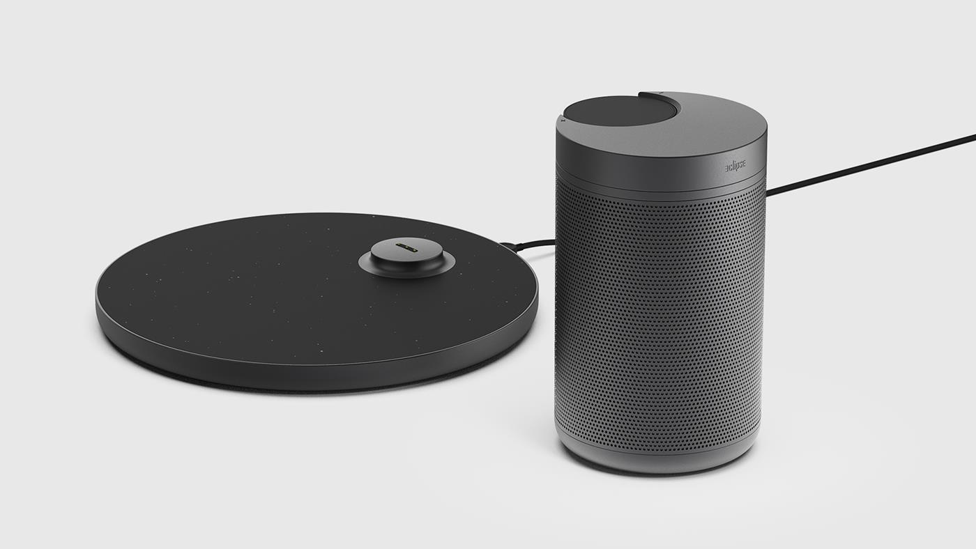 eclipse，Bluetooth audio，Appearance design，exquisite，product design，Wireless phone charger ，