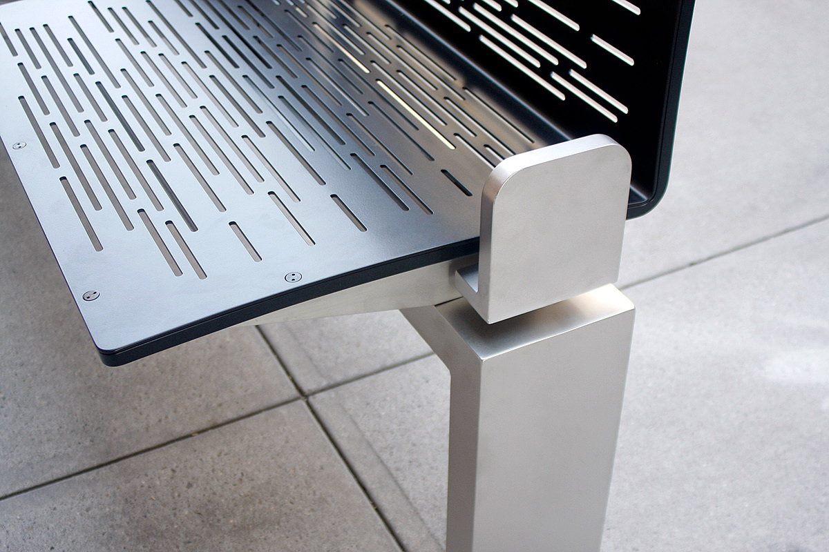 Public seat，product design，Metal，