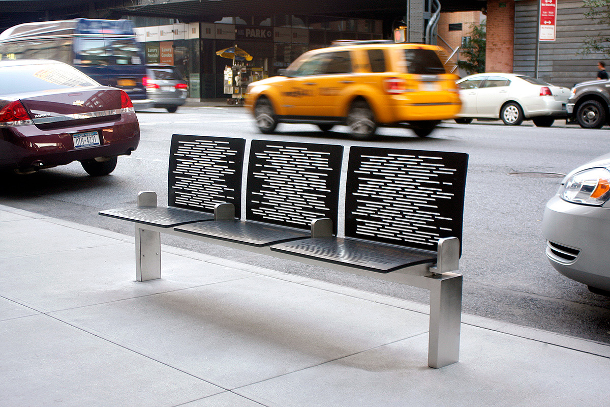 Public seat，product design，Metal，