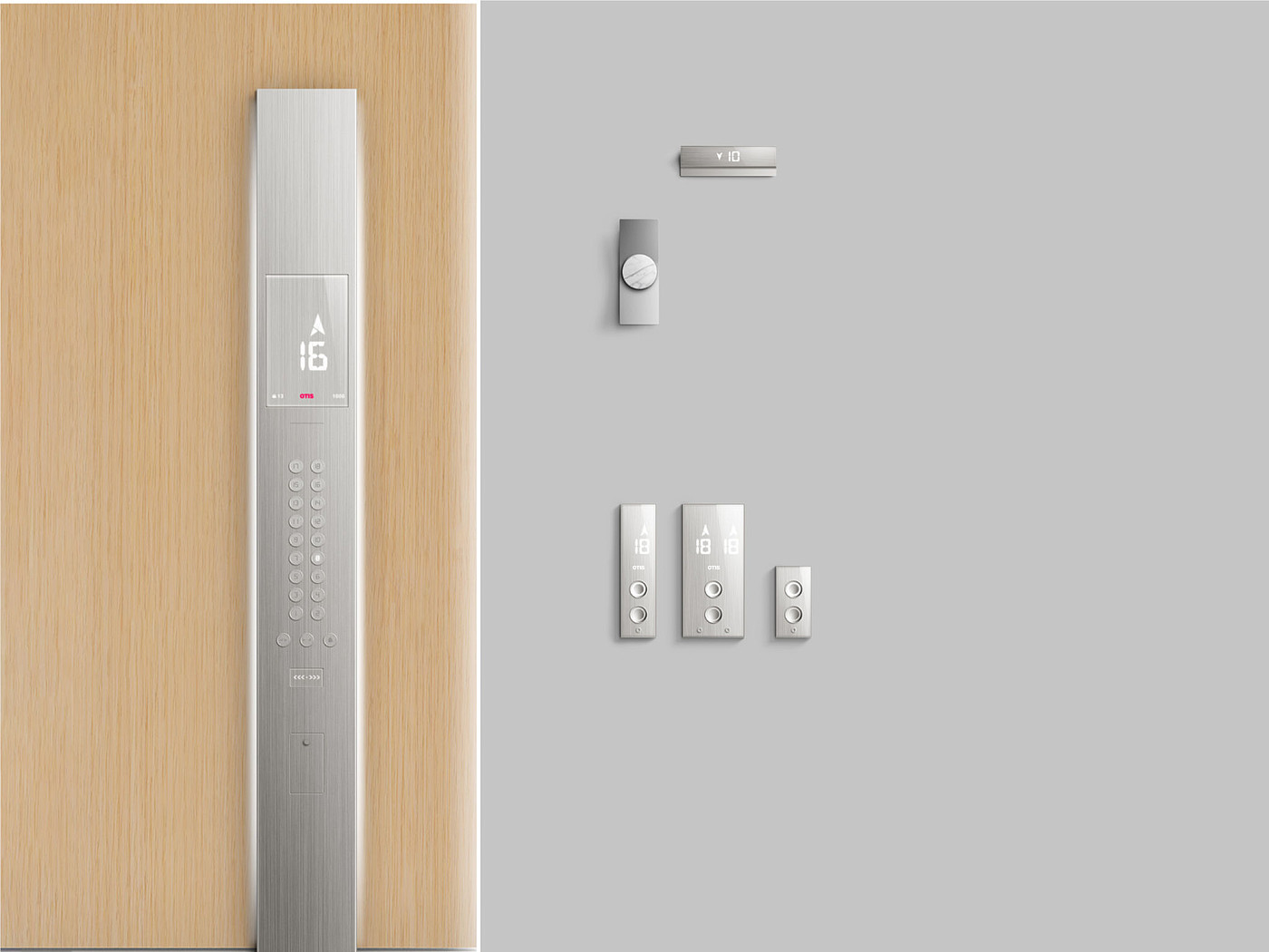 User interface (UI)，Product interface，Elevator control panel，