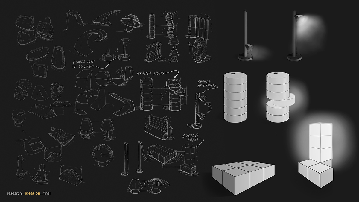 lamps and lanterns，product design，sketch，