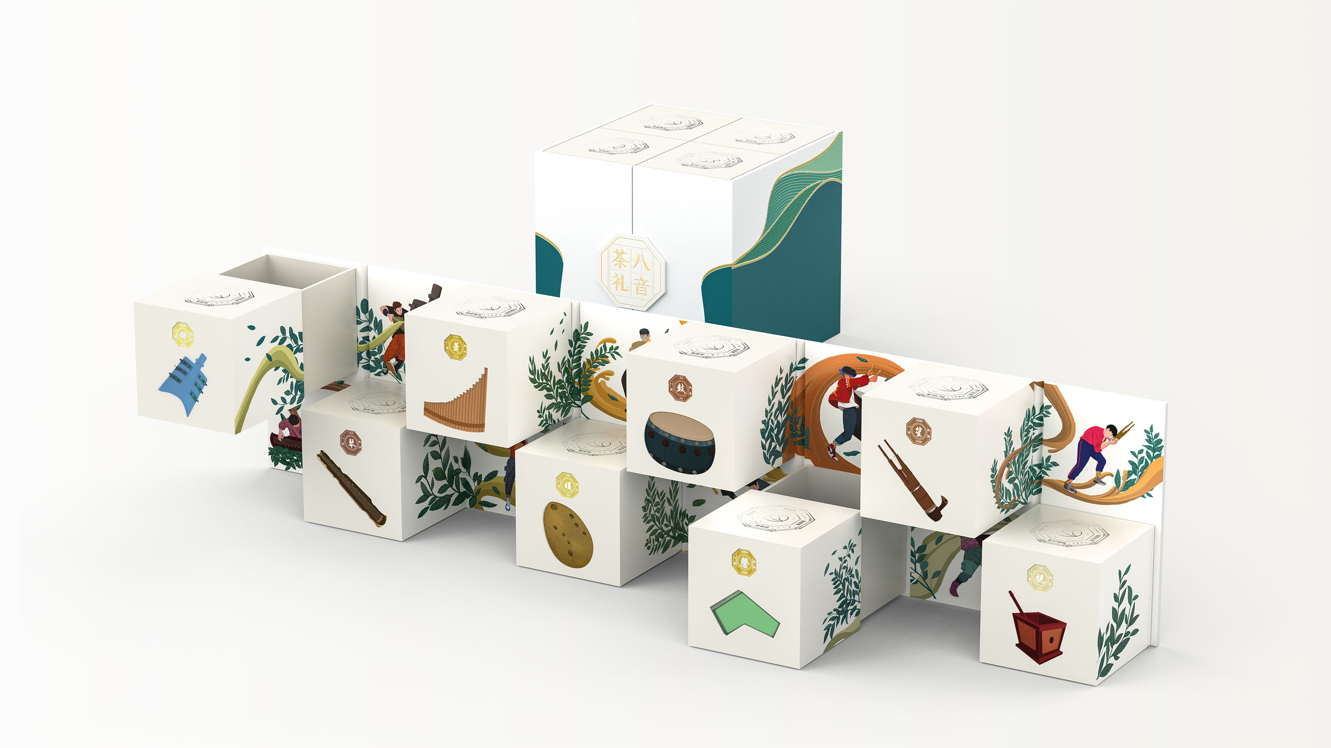 packing design，drink，Tea packaging，