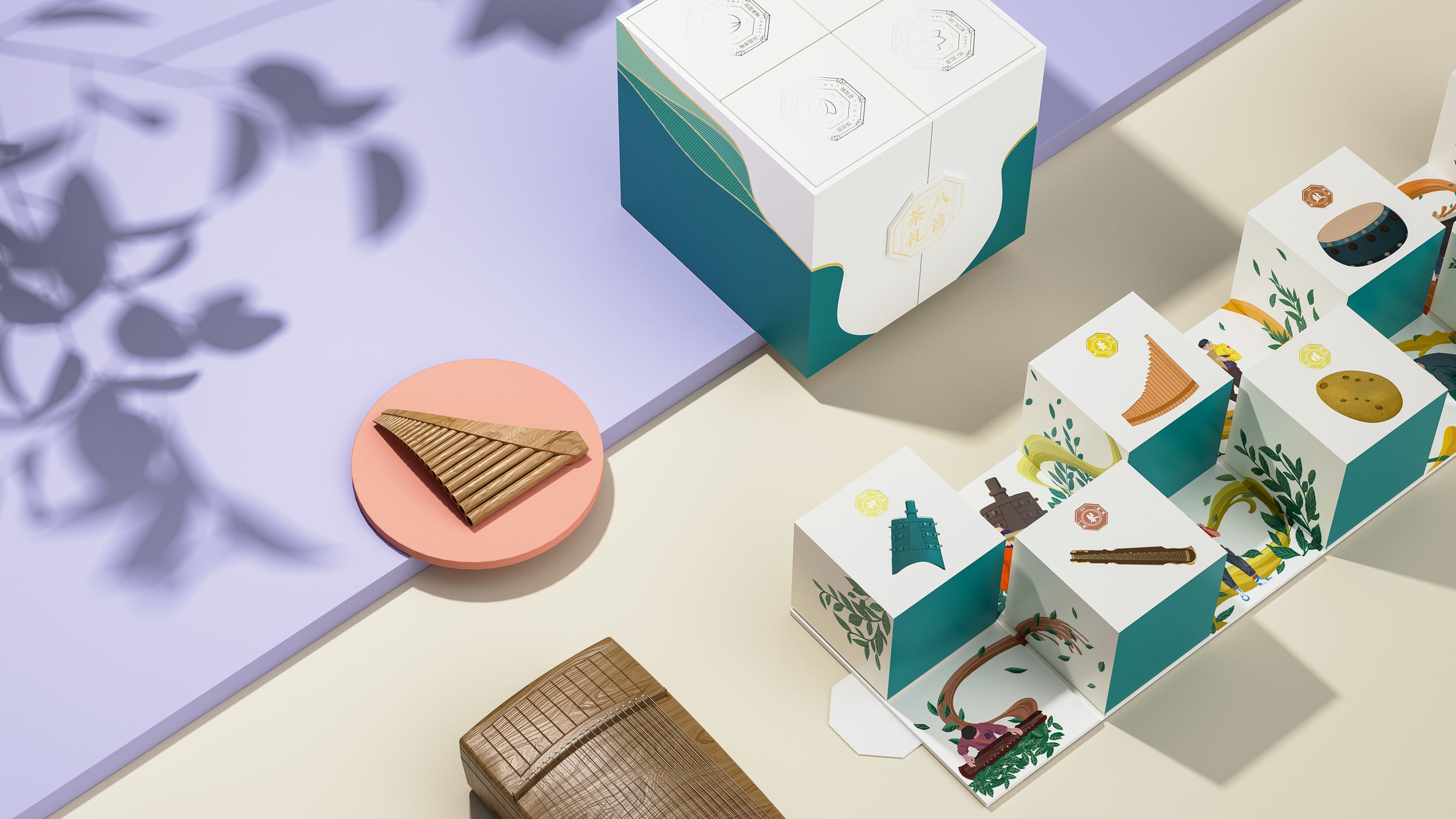 packing design，drink，Tea packaging，