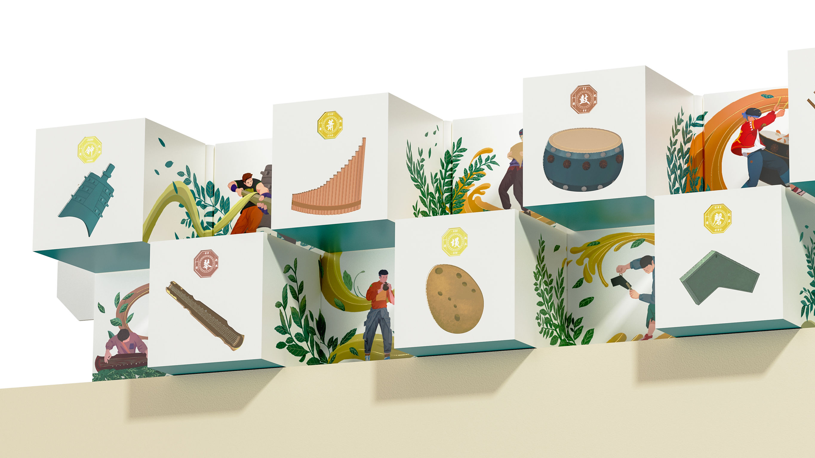 packing design，drink，Tea packaging，