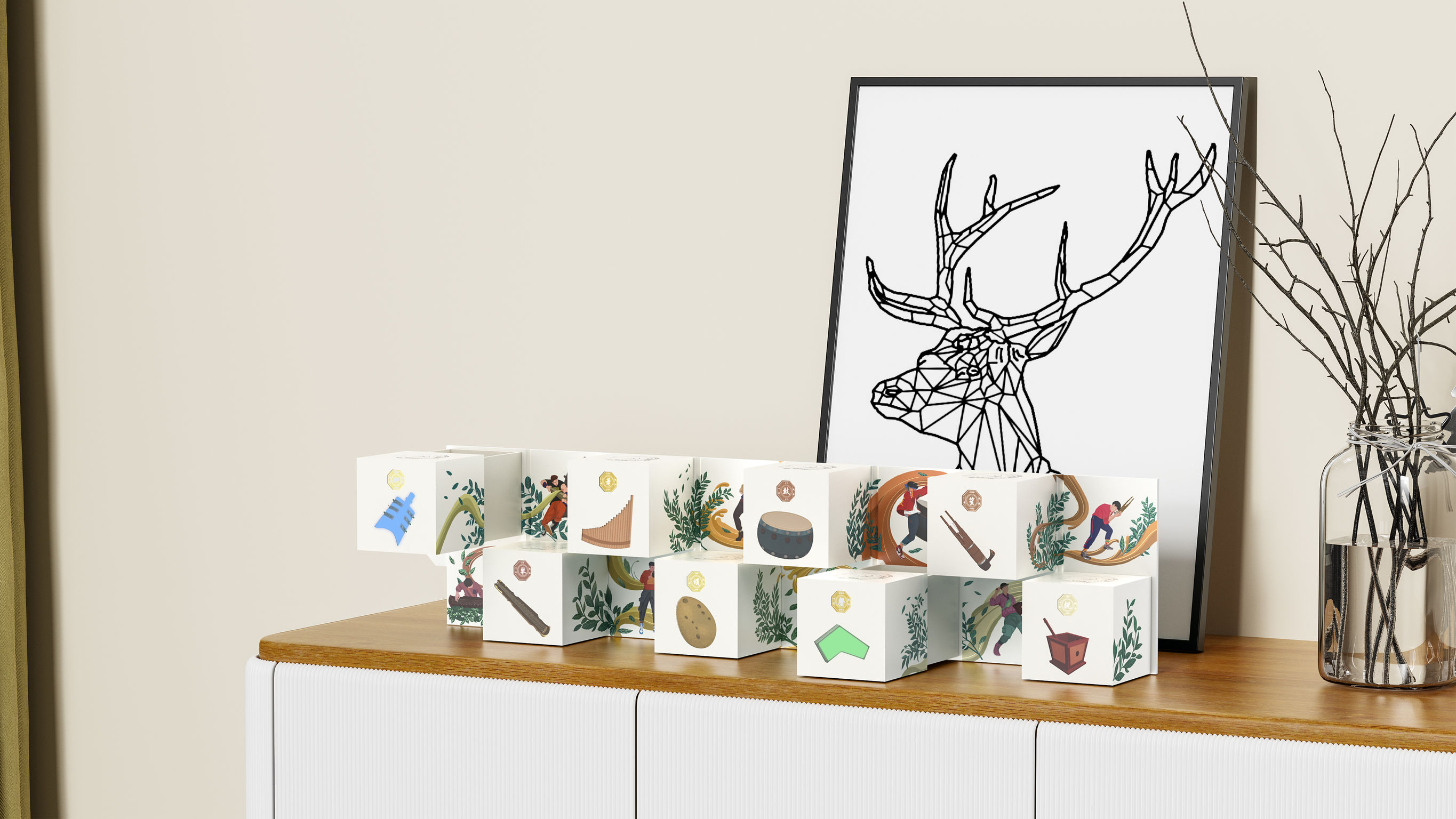 packing design，drink，Tea packaging，