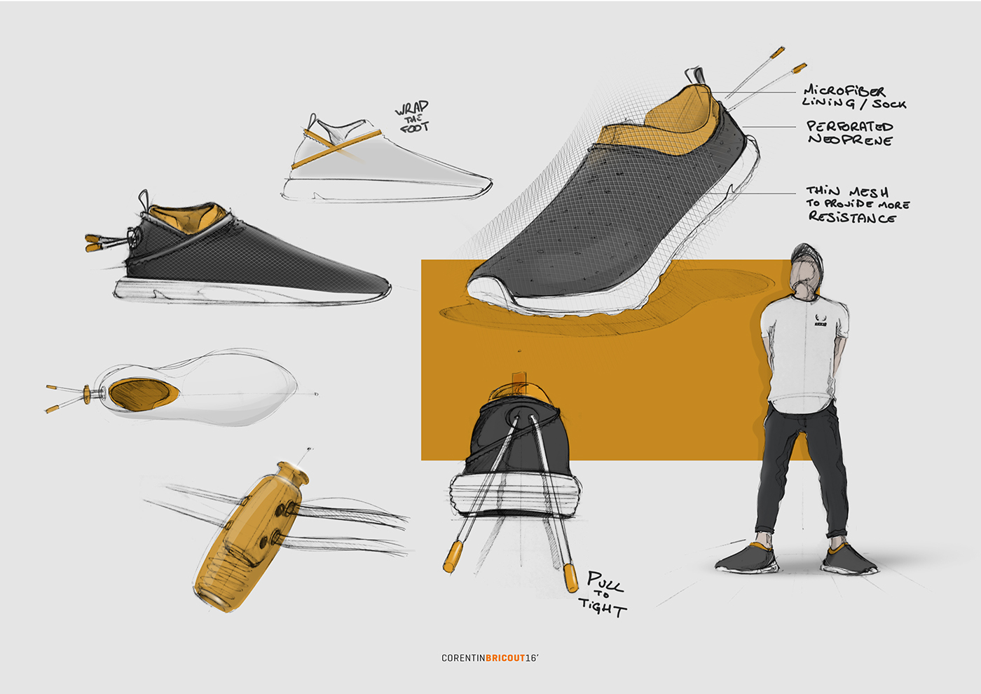 sneakers，footwear，Sketch book，Design，