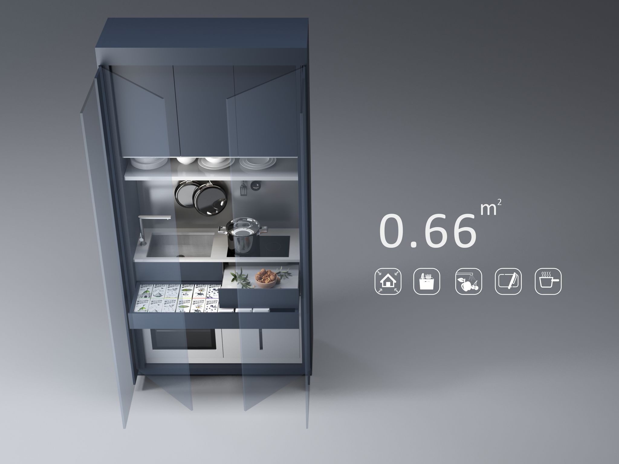 product design，kitchen，Mini Kitchen，