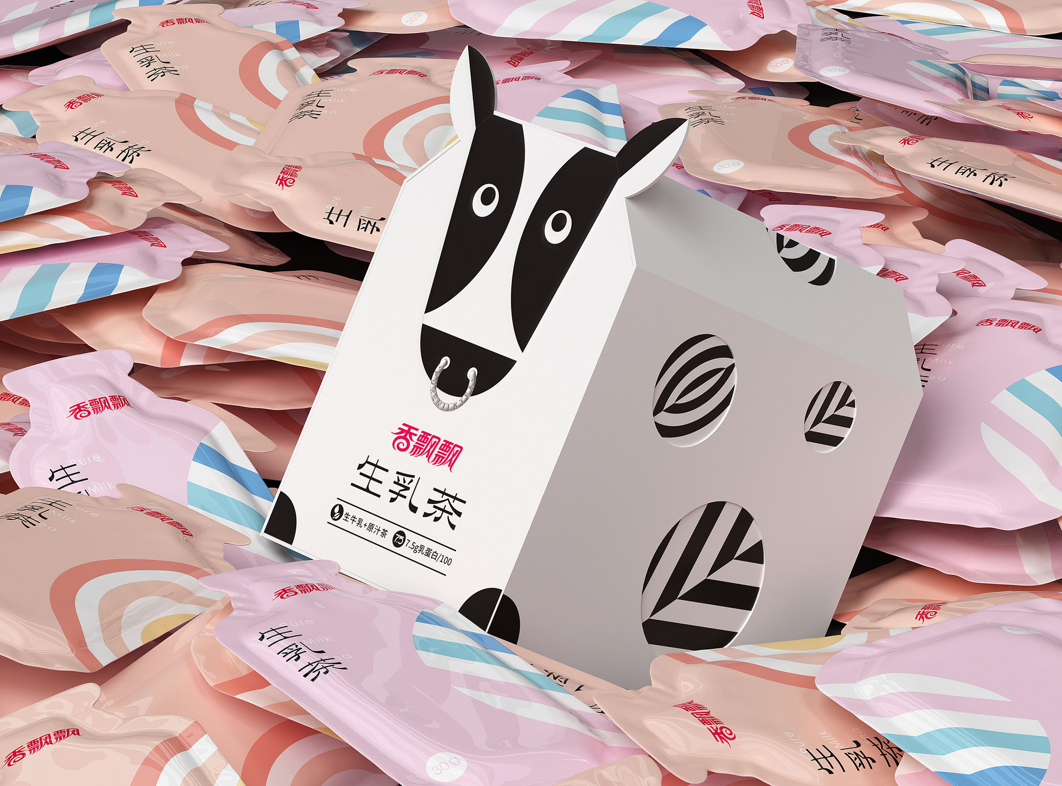 packing design，drink，Tea packaging，