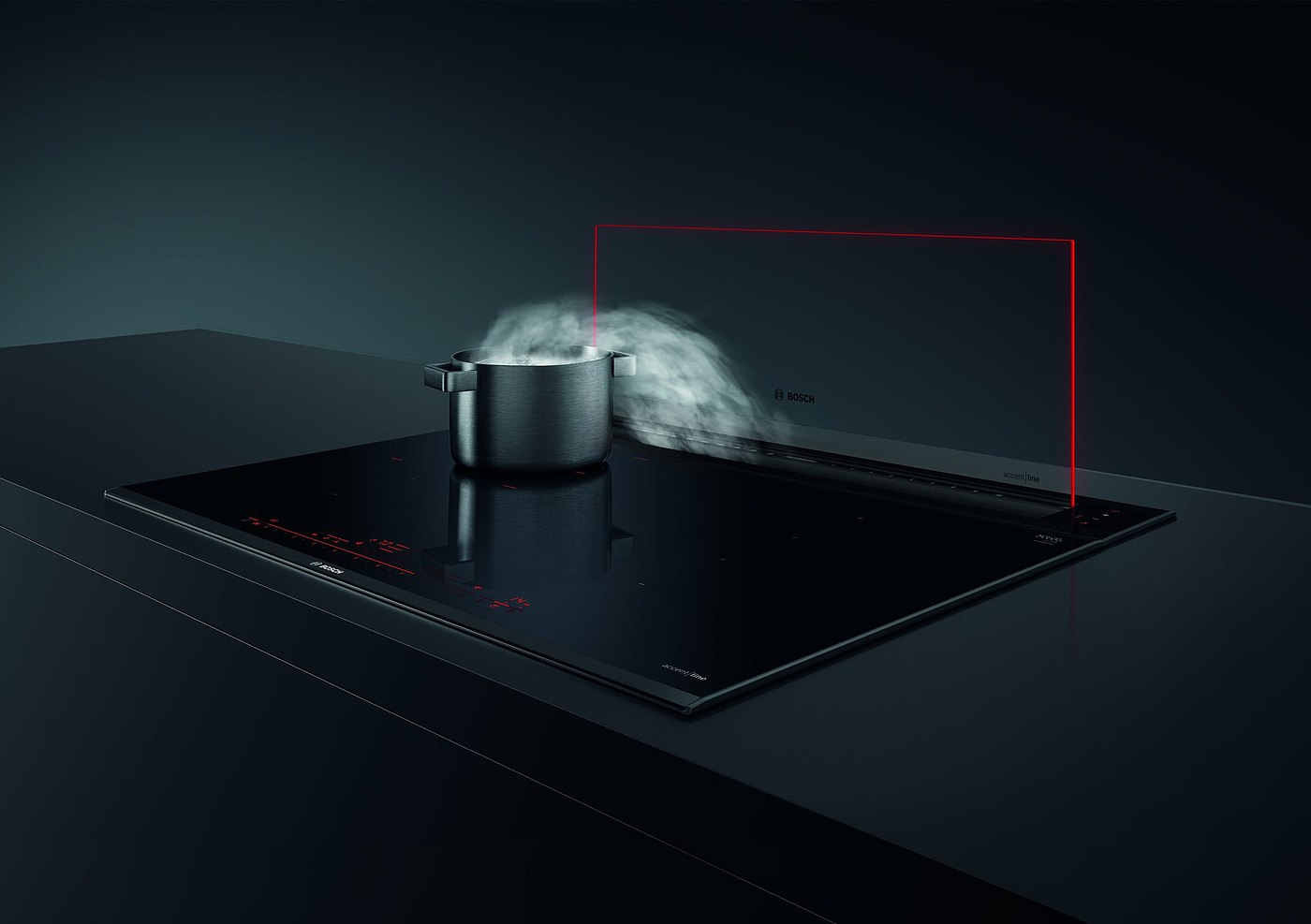 product design，kitchen，downsuction air extractor，