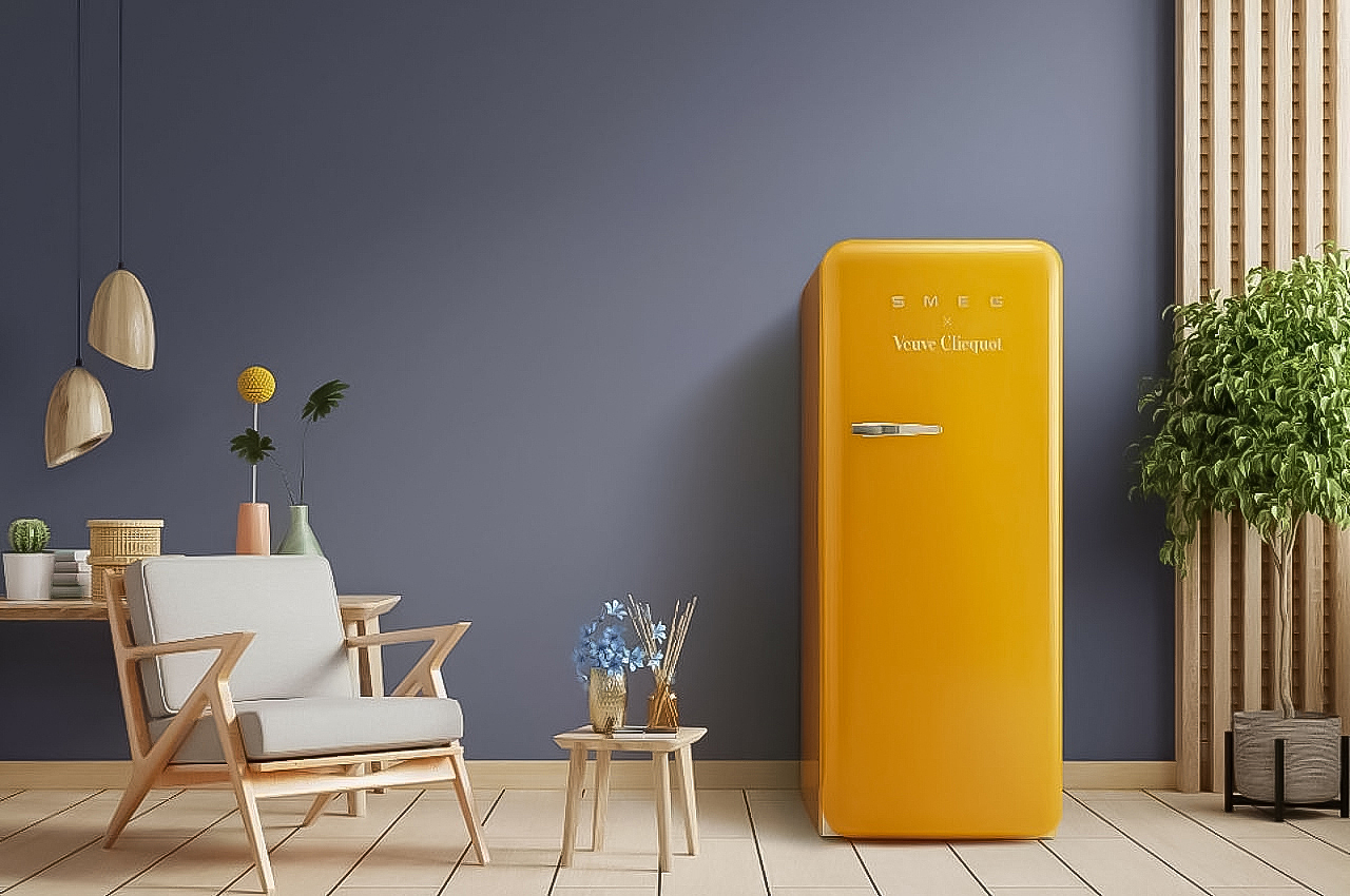 Veuve Clicquot，smeg，冰箱，家用电器，