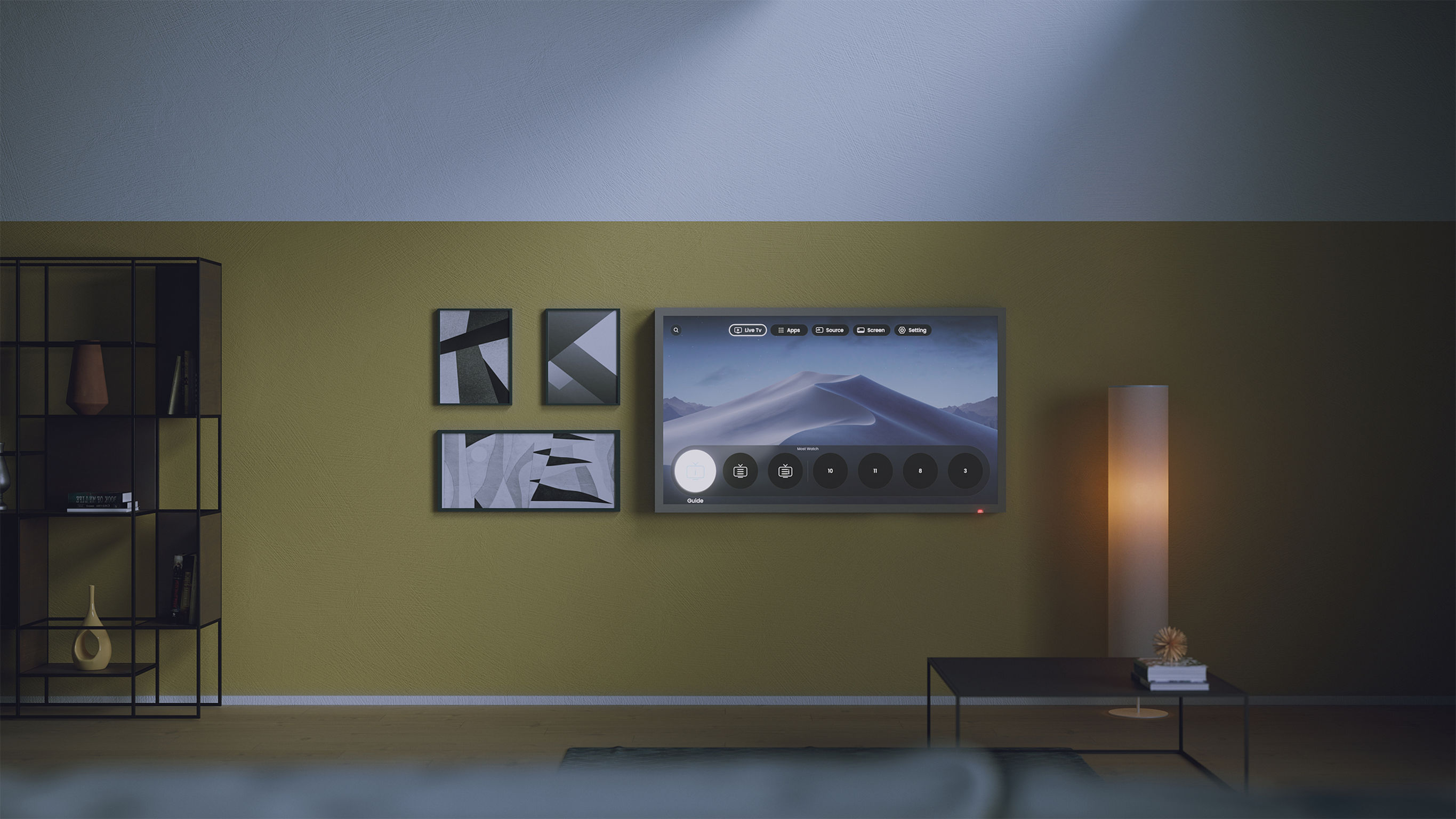 product design，Furniture/Home Decoration，TV stand，