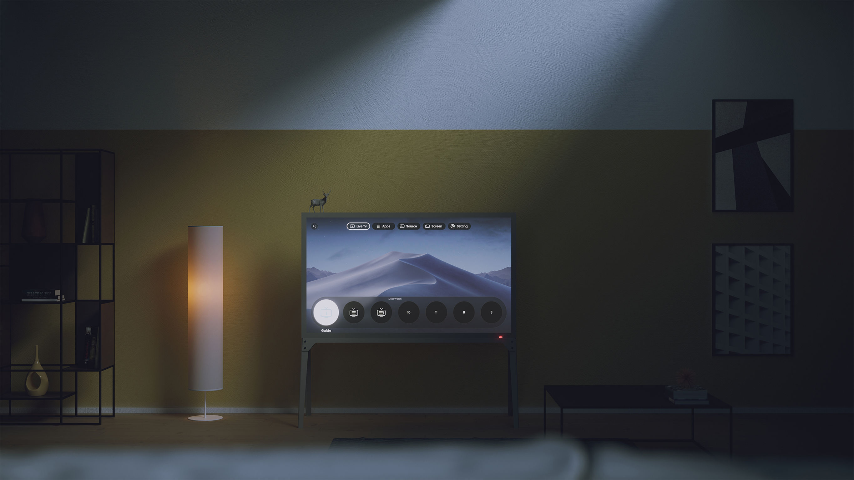 product design，Furniture/Home Decoration，TV stand，