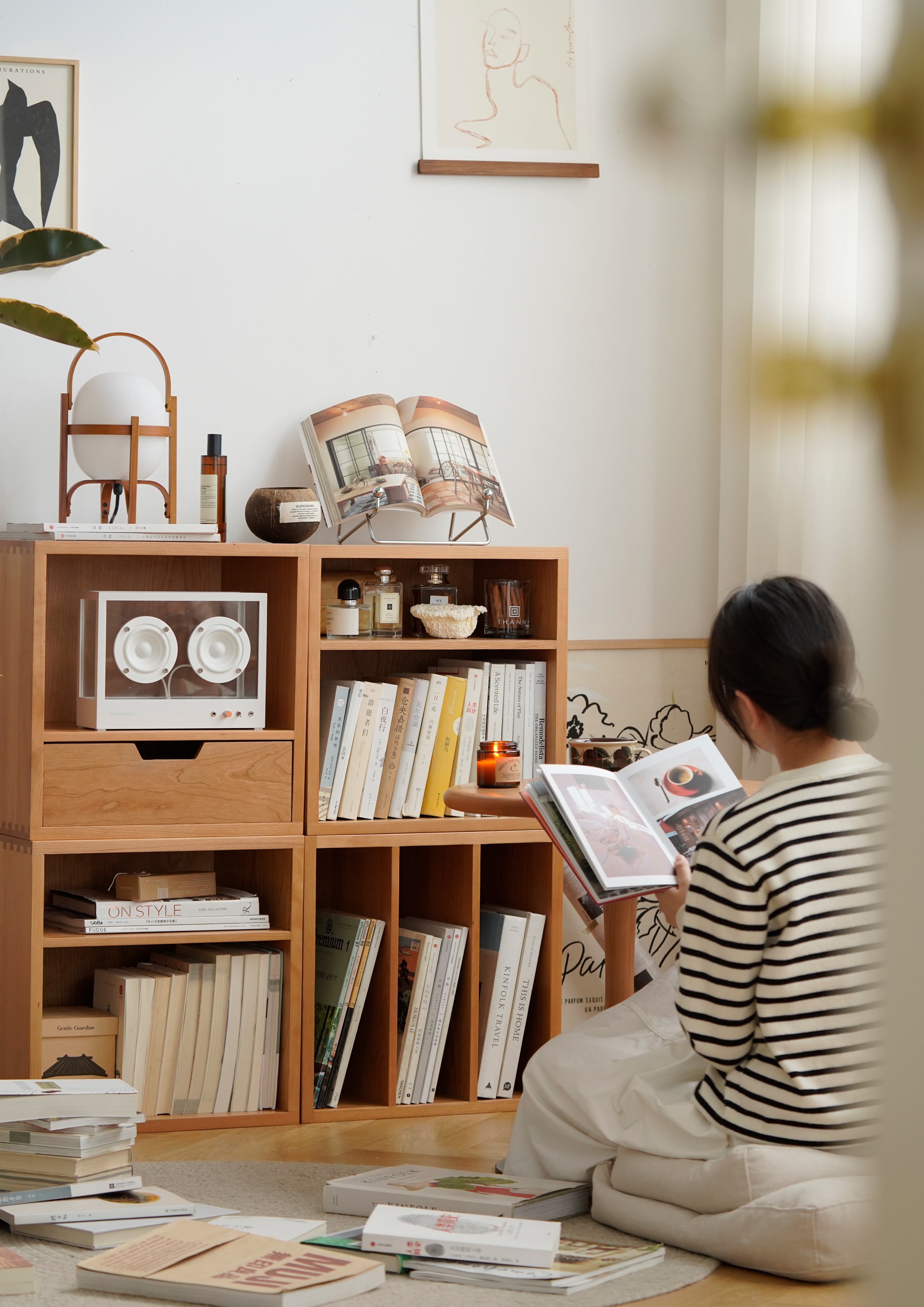 Combined cabinet，furniture design ，Solid wood furniture，Bookcase，Combination bookcase，Modular furniture，product design，