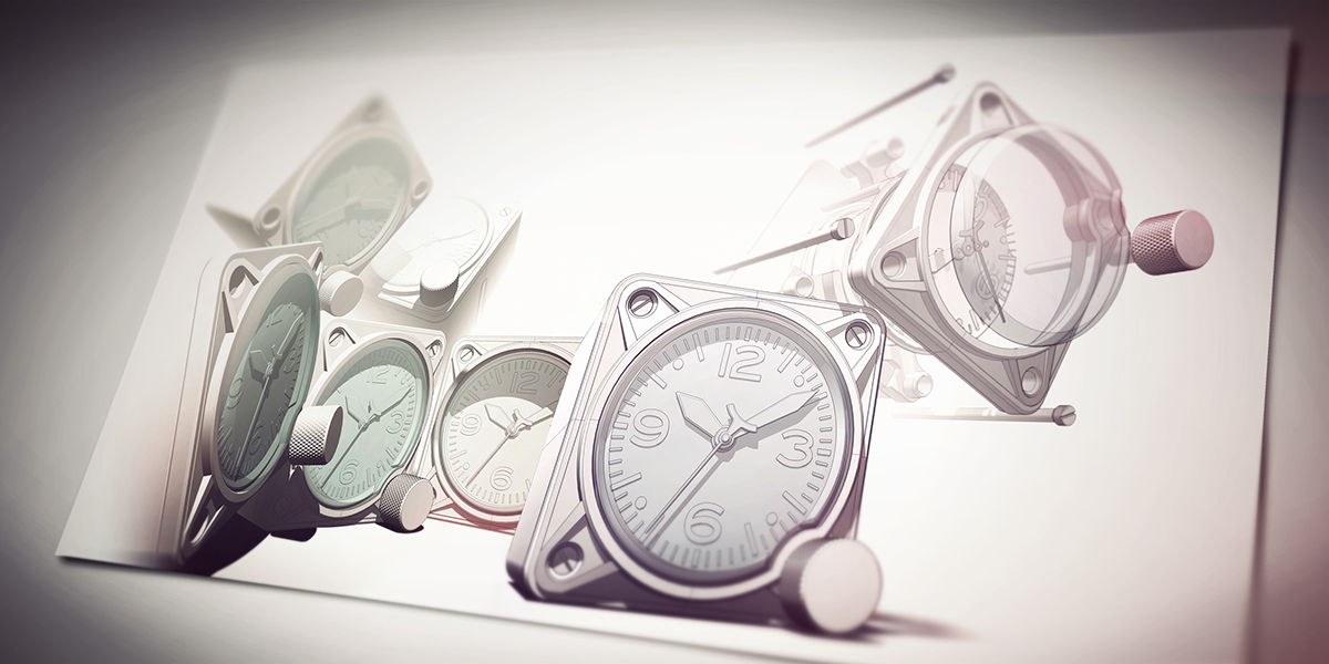 Bell & Ross，clocks and watches，Perez，industrial design，