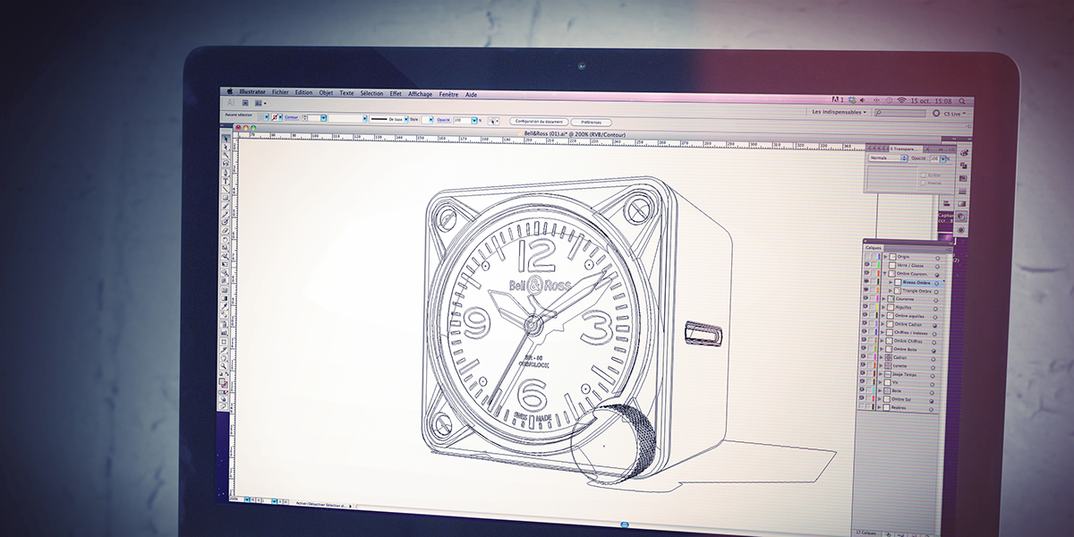 Bell & Ross，clocks and watches，Perez，industrial design，