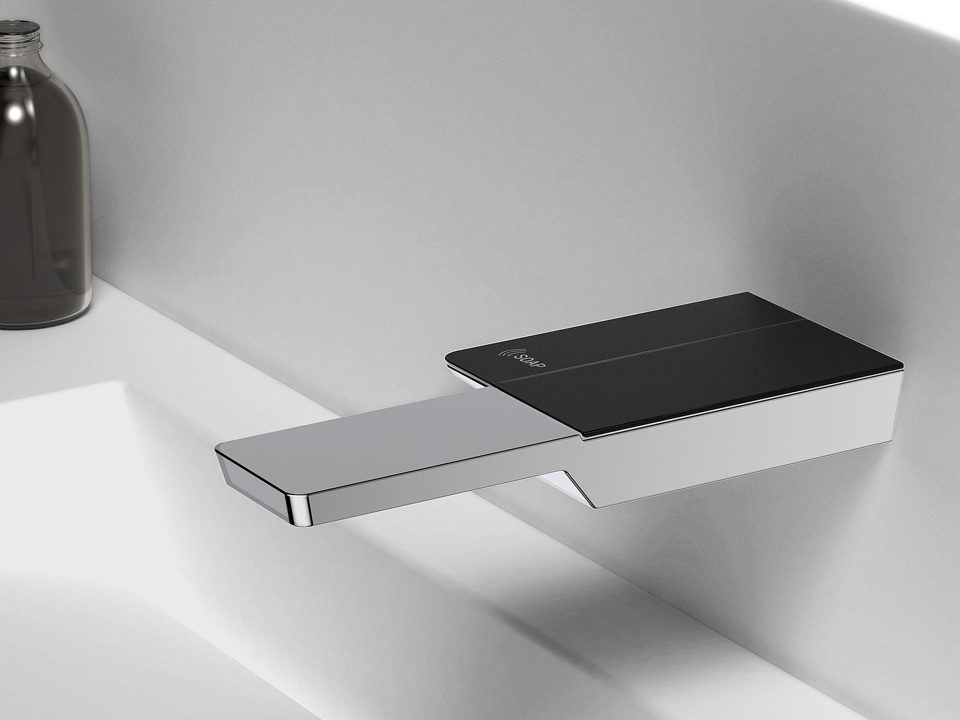 product design，bathroom，Faucet in public restrooms，