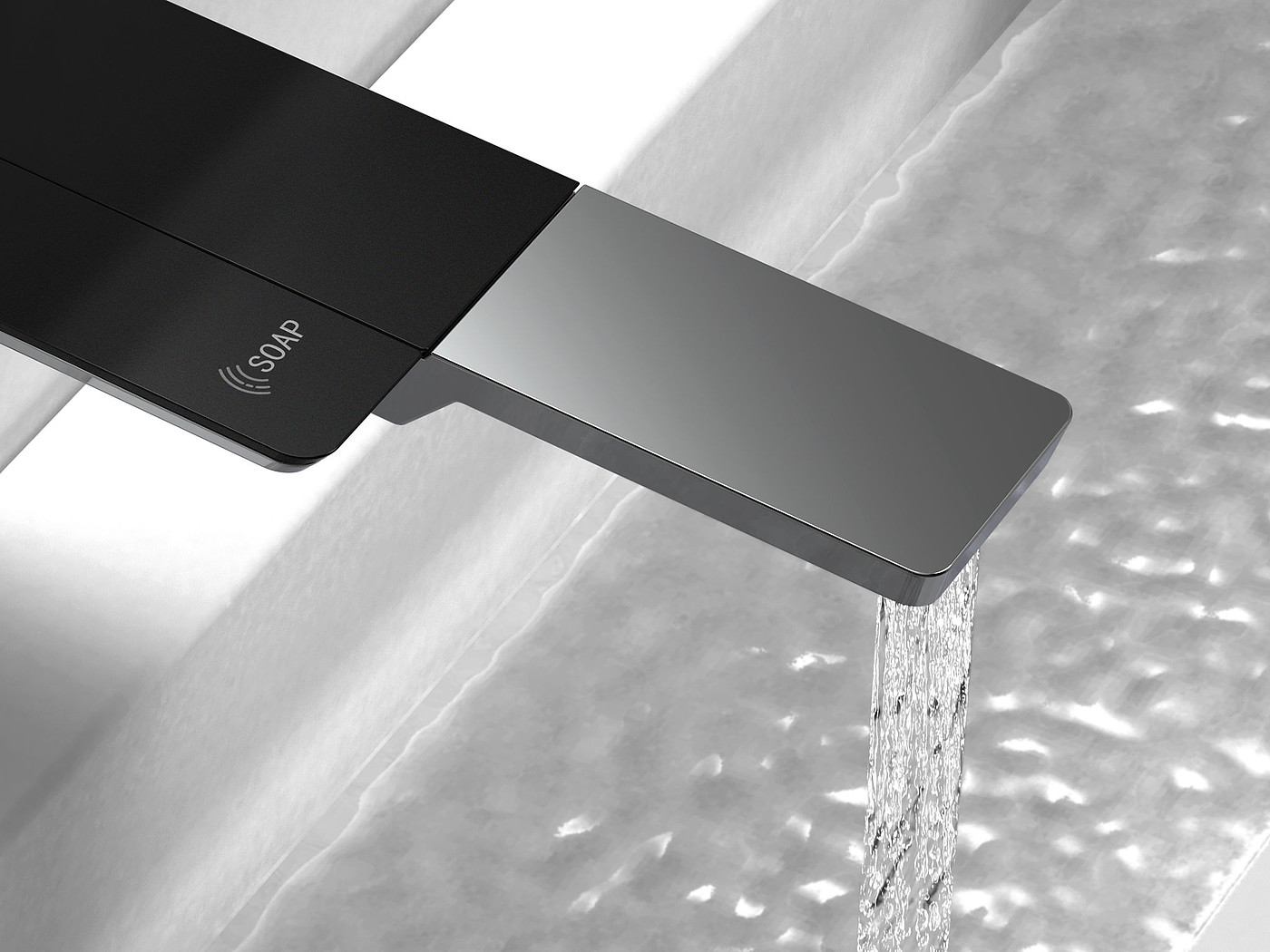 product design，bathroom，Faucet in public restrooms，