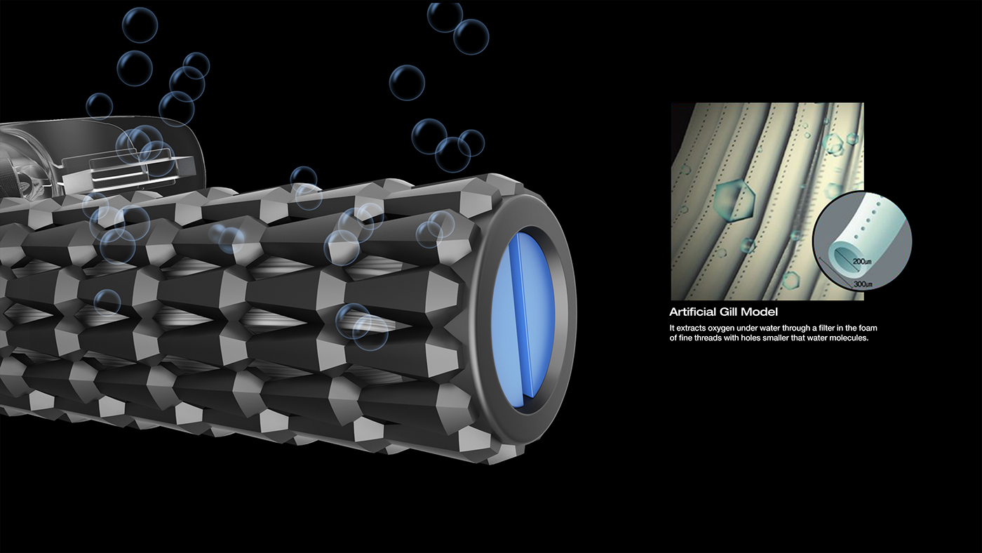 industrial design，product design，equipment，outdoors，diving，breathing，Mask，