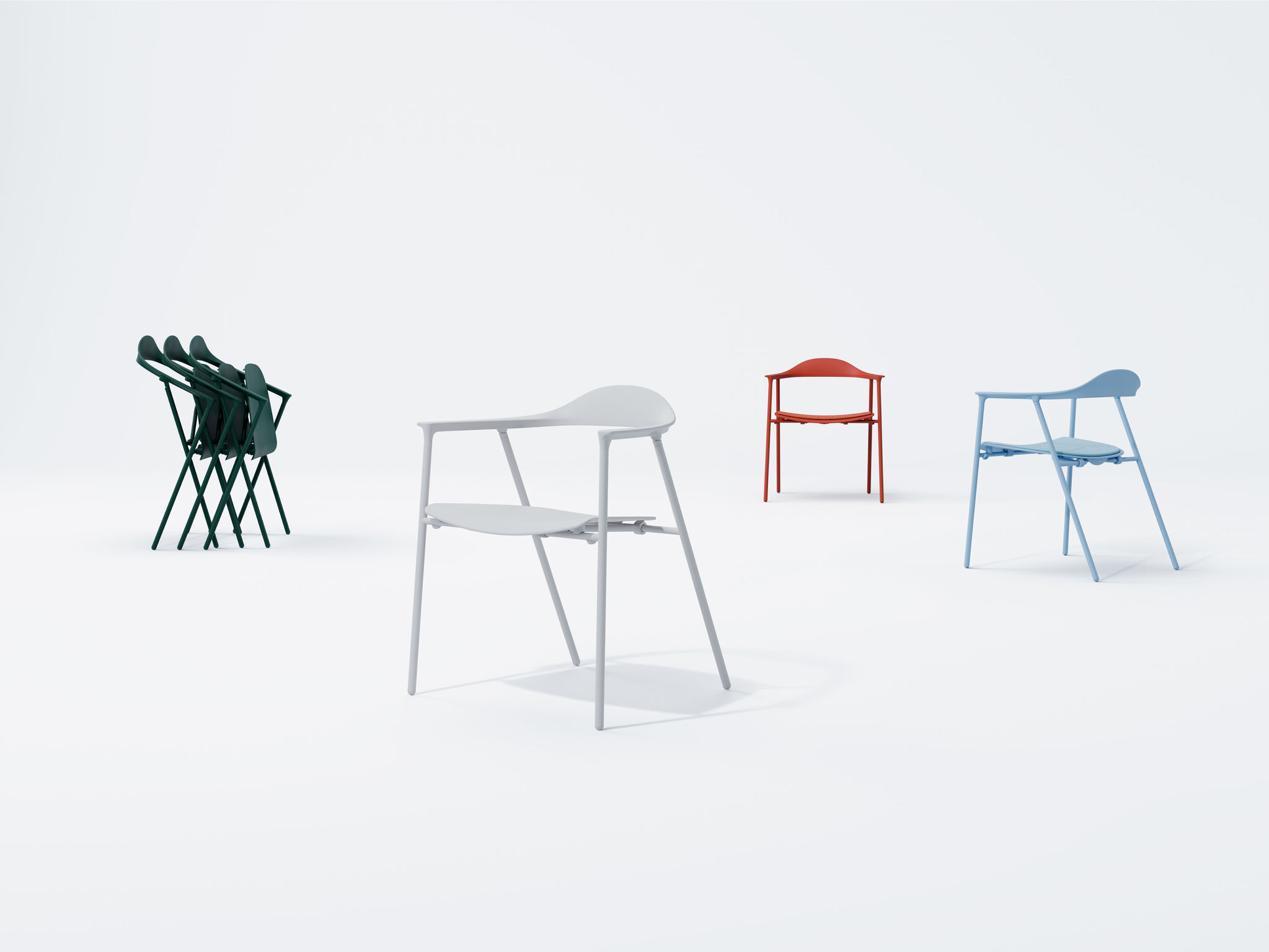 product design，office，Nestable chair，