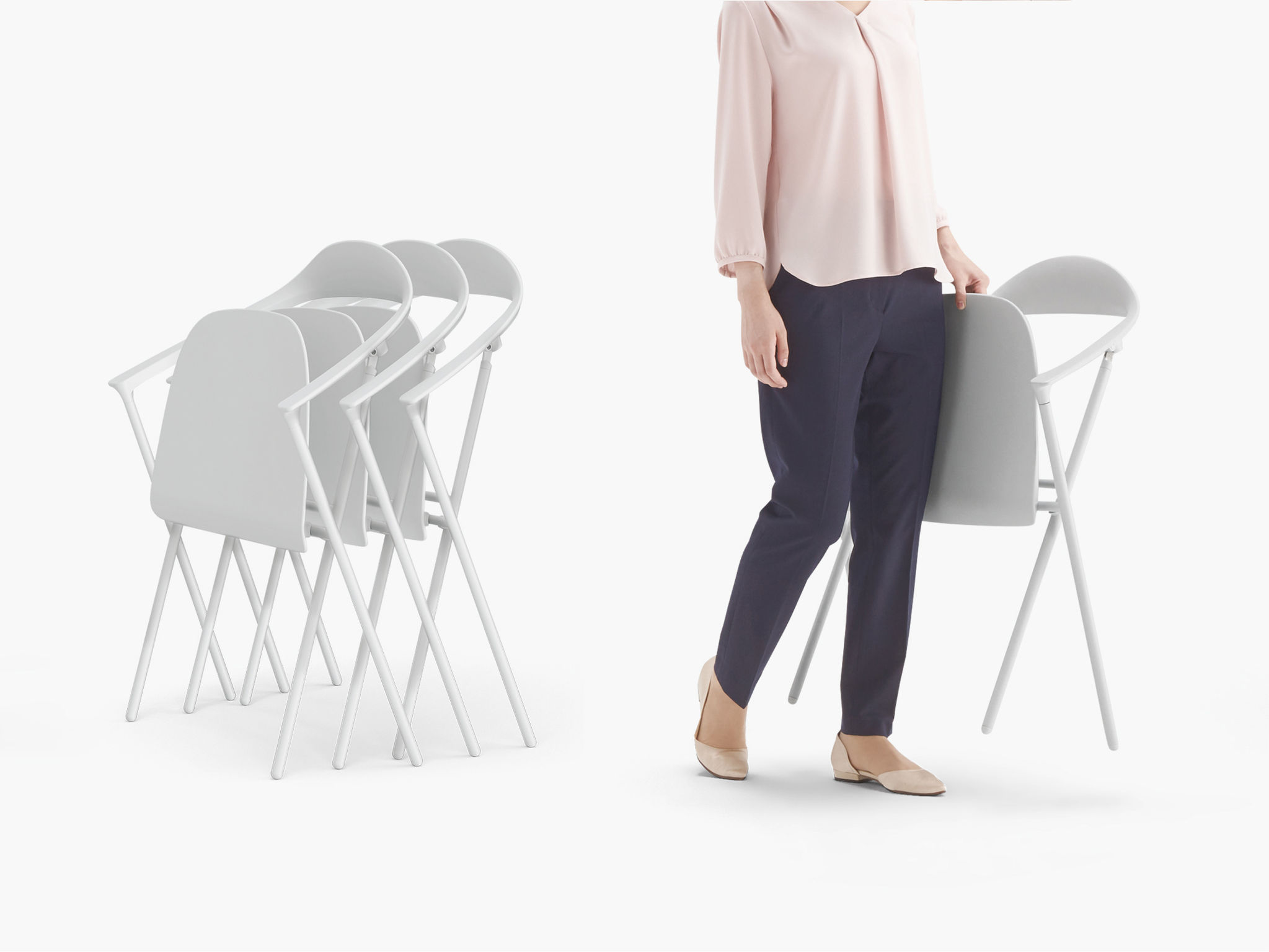 product design，office，Nestable chair，