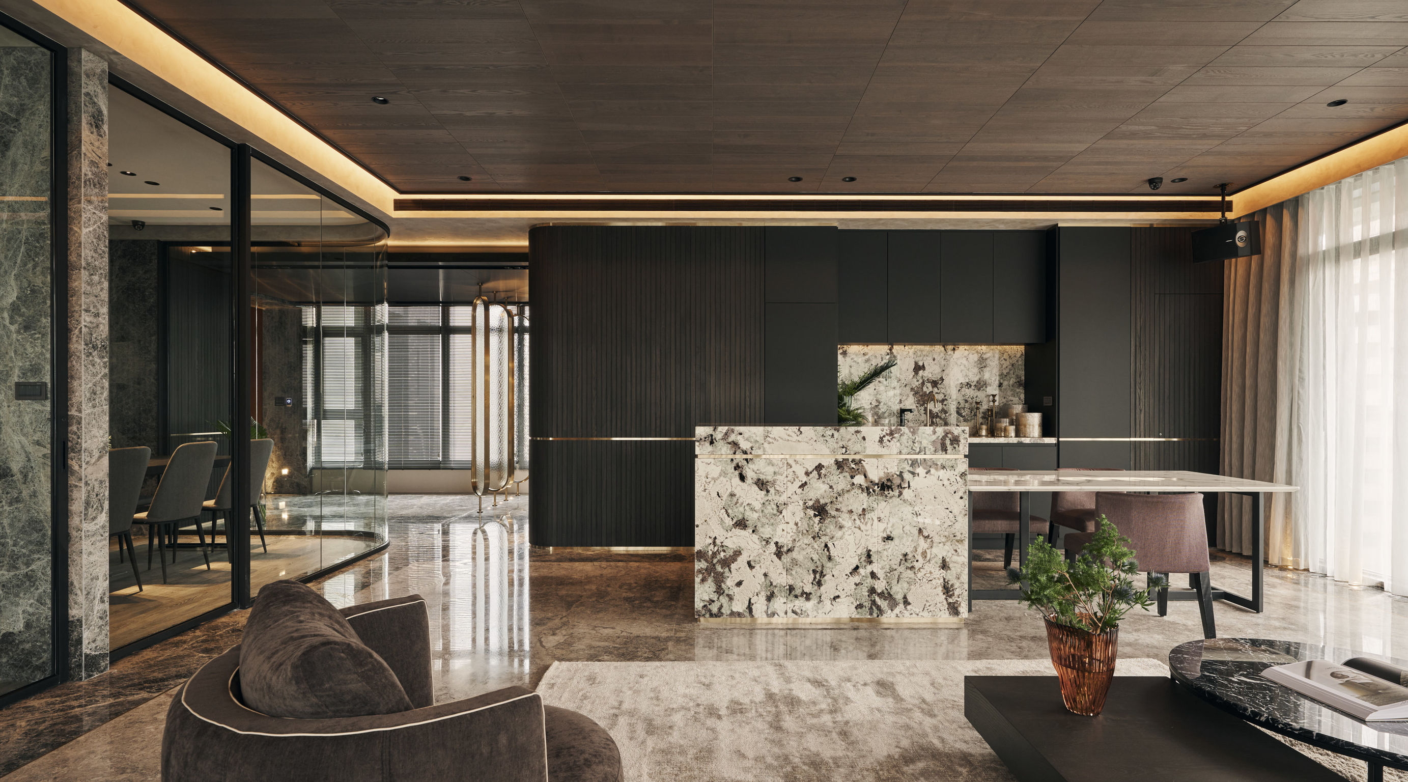 Interior design，Hospitality space，lounge，