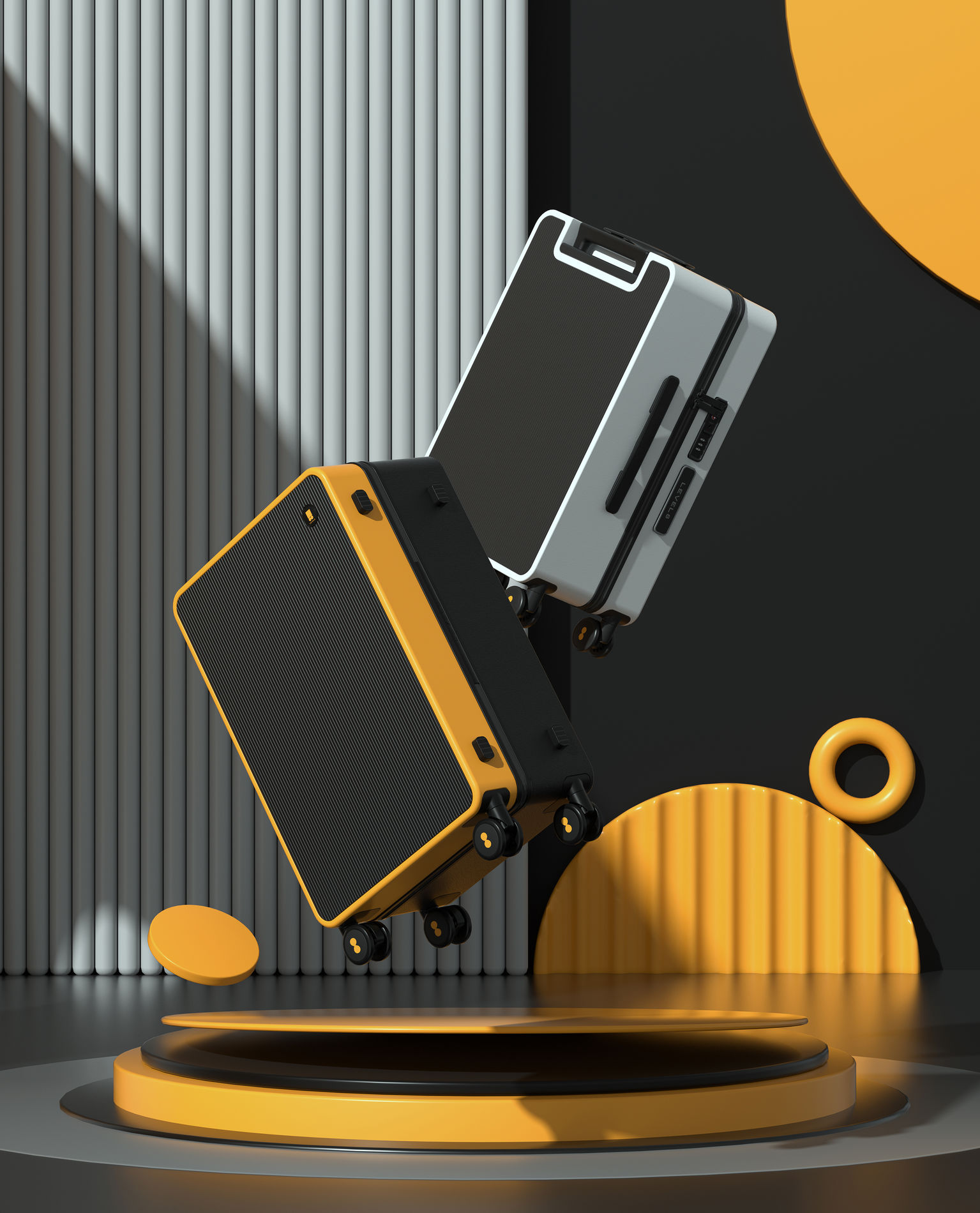 product design，leisure time，suitcase，