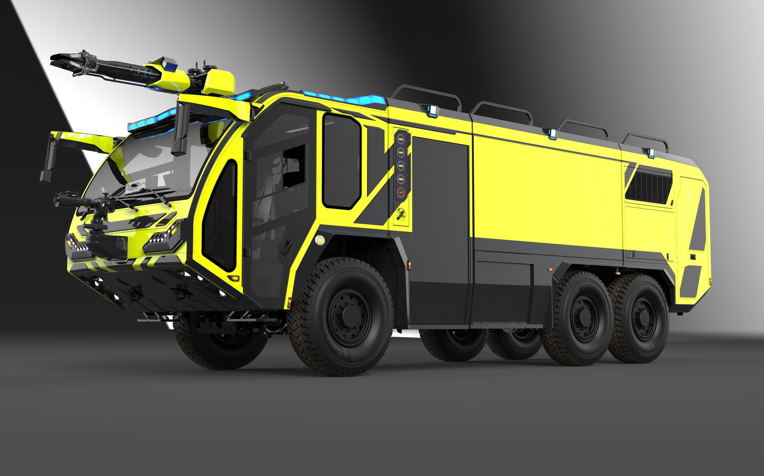 product design，Automobile/transportation，Airport fire truck，