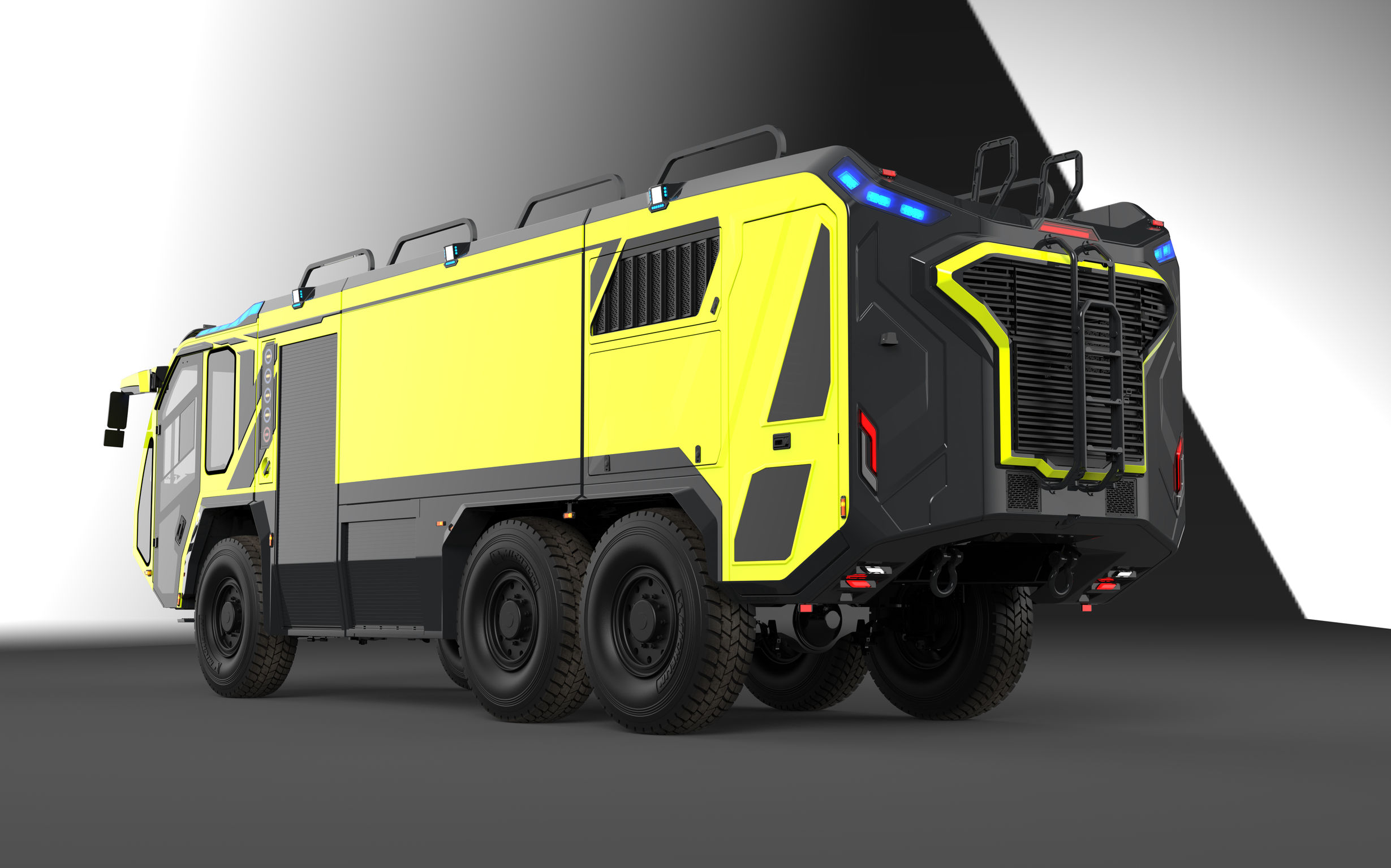 product design，Automobile/transportation，Airport fire truck，