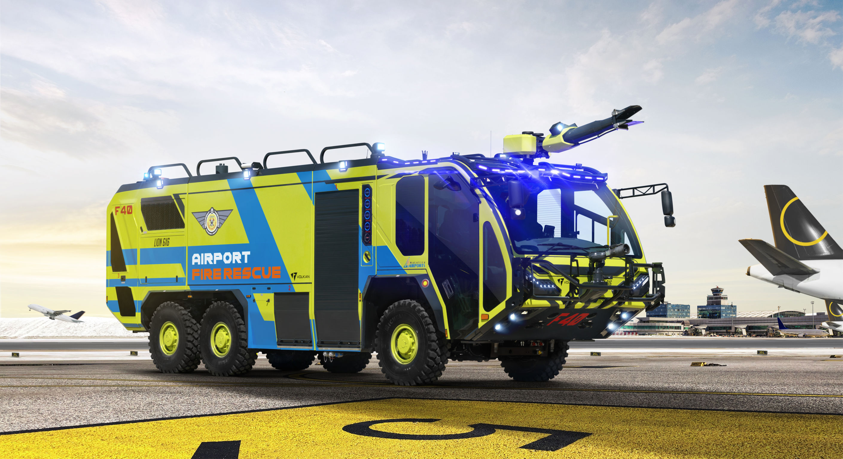 product design，Automobile/transportation，Airport fire truck，