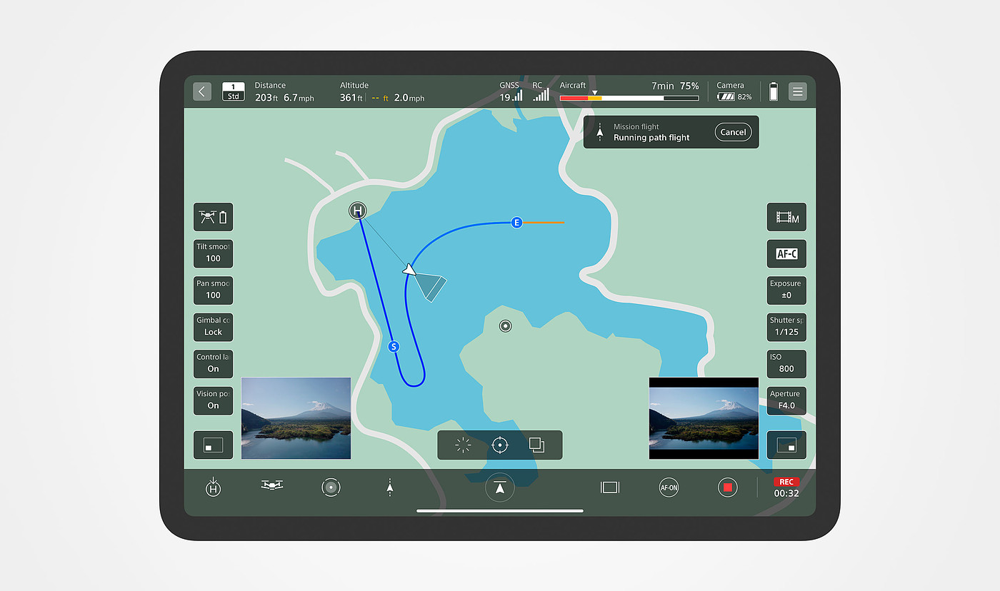 User interface (UI)，Product interface，UAV controller，