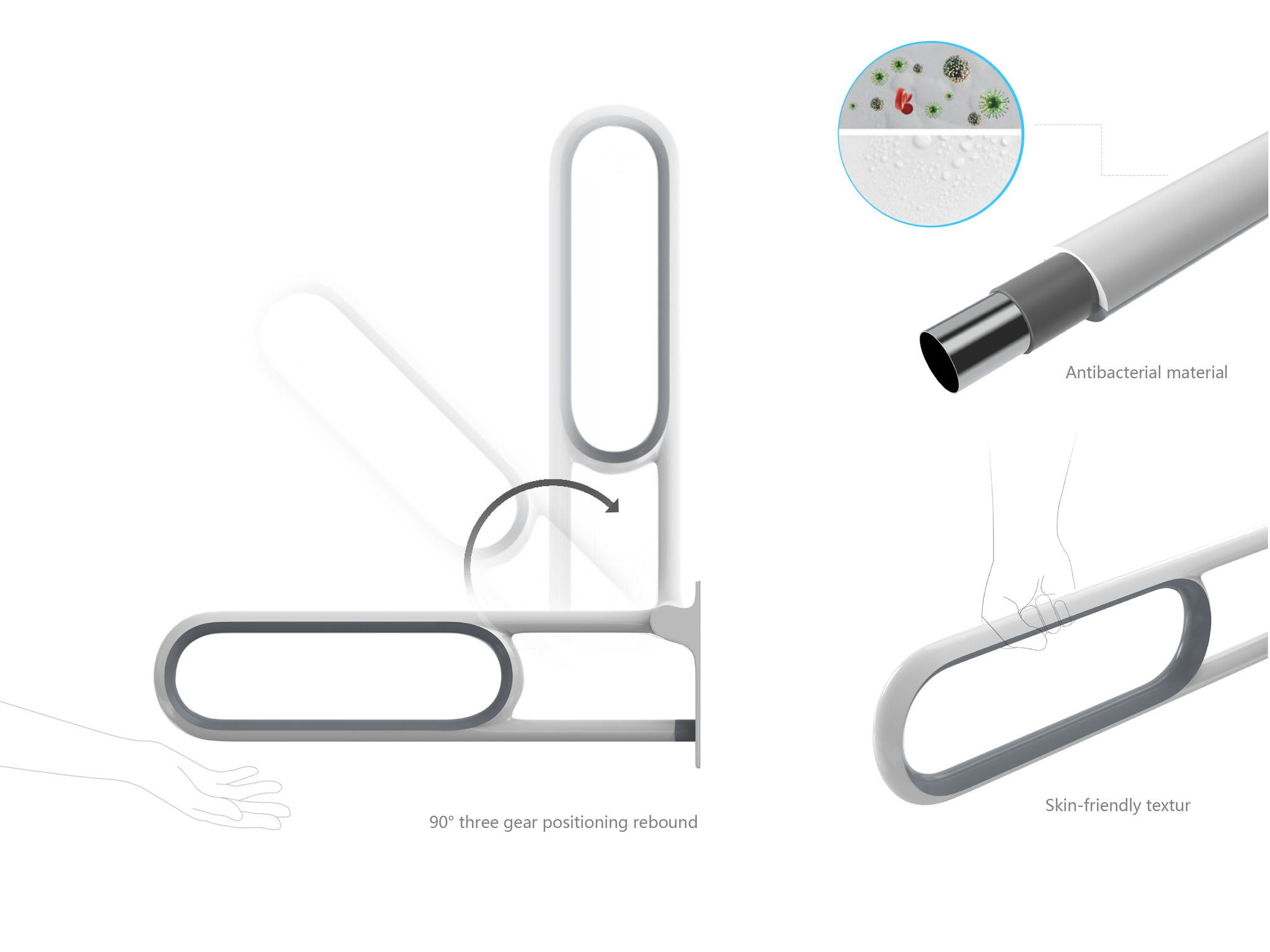 product design，bathroom，Handrail，