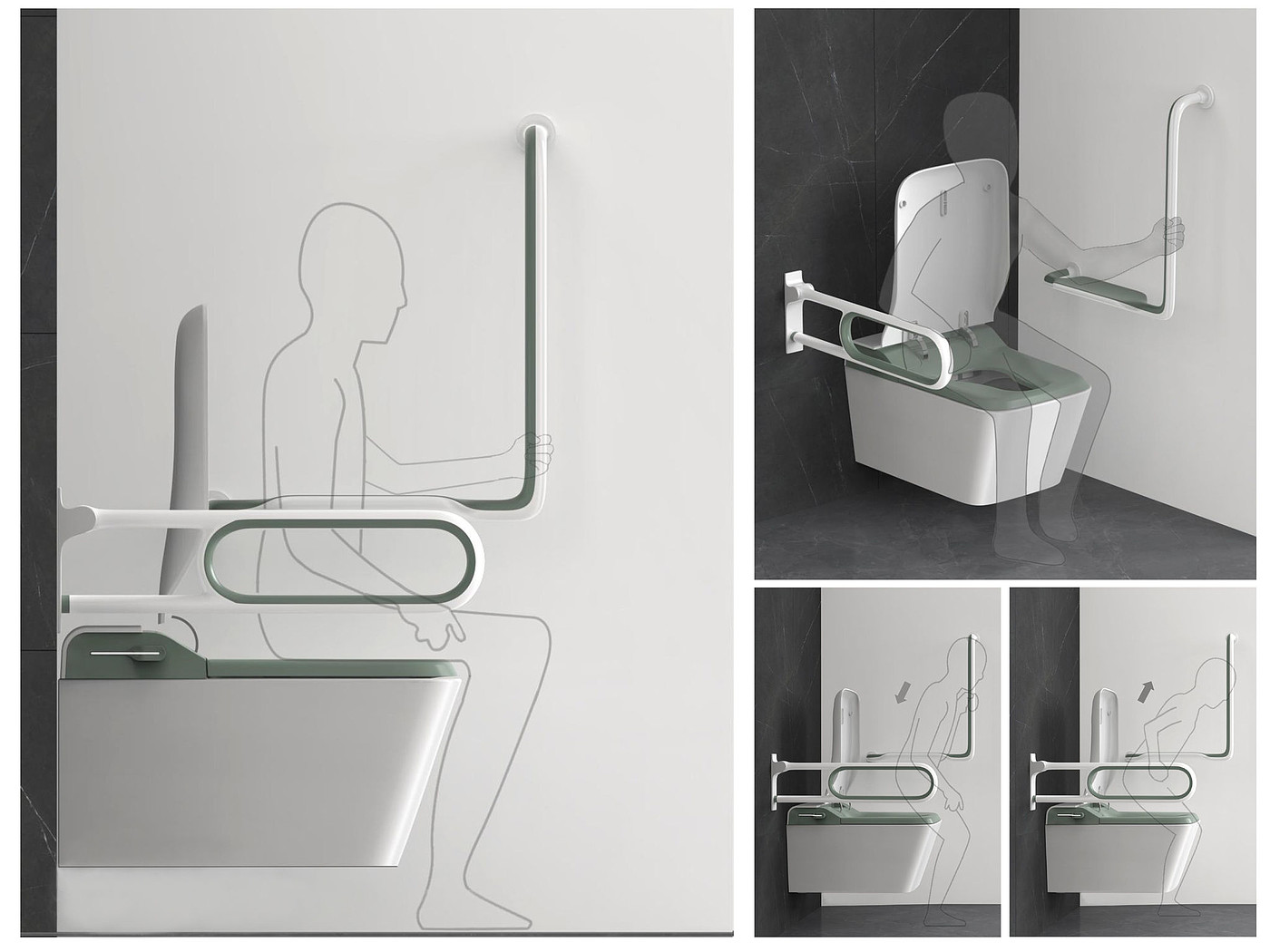 product design，bathroom，Handrail，