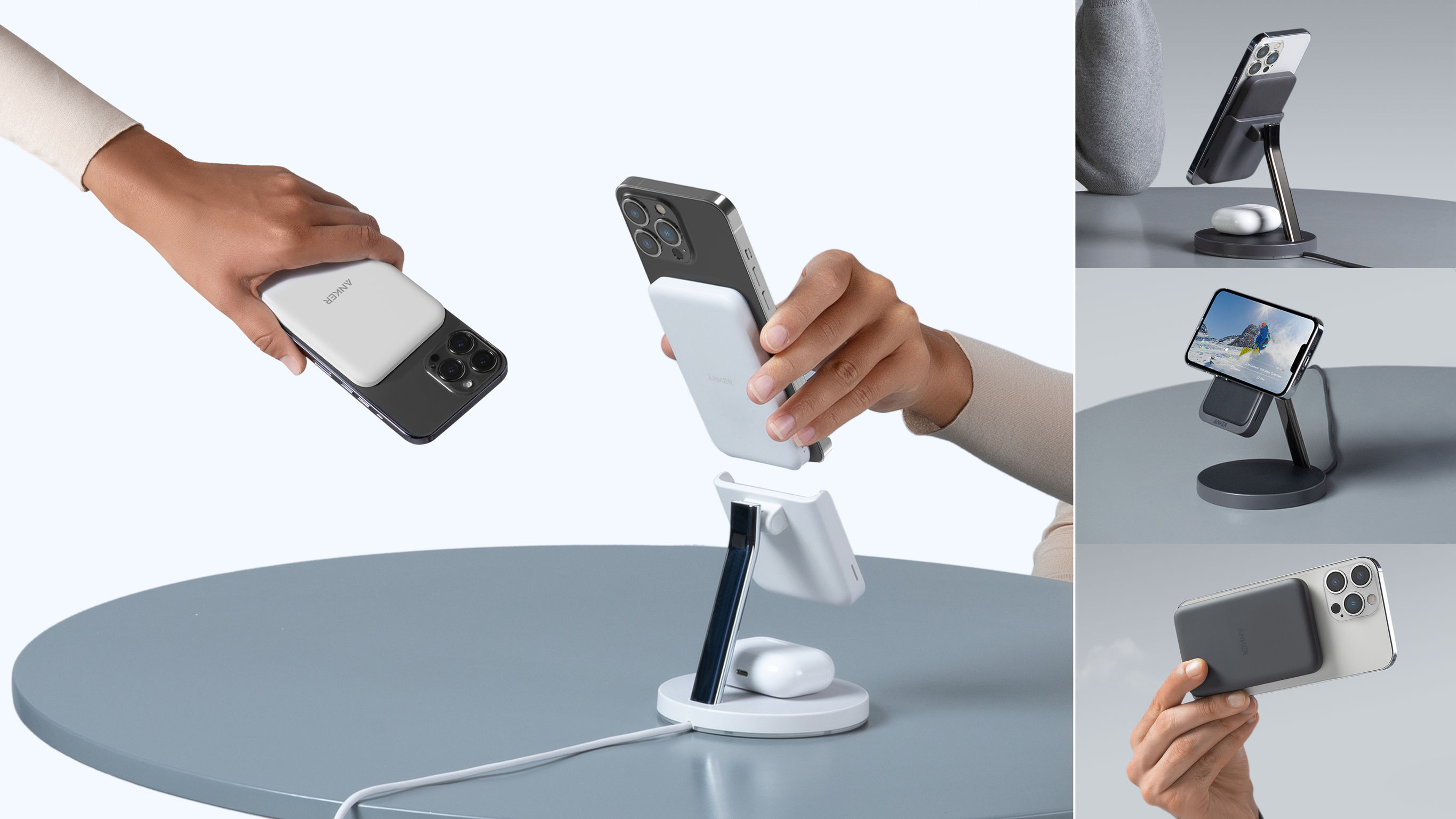 product design，Communication equipment，Adaptive magnetic charger，