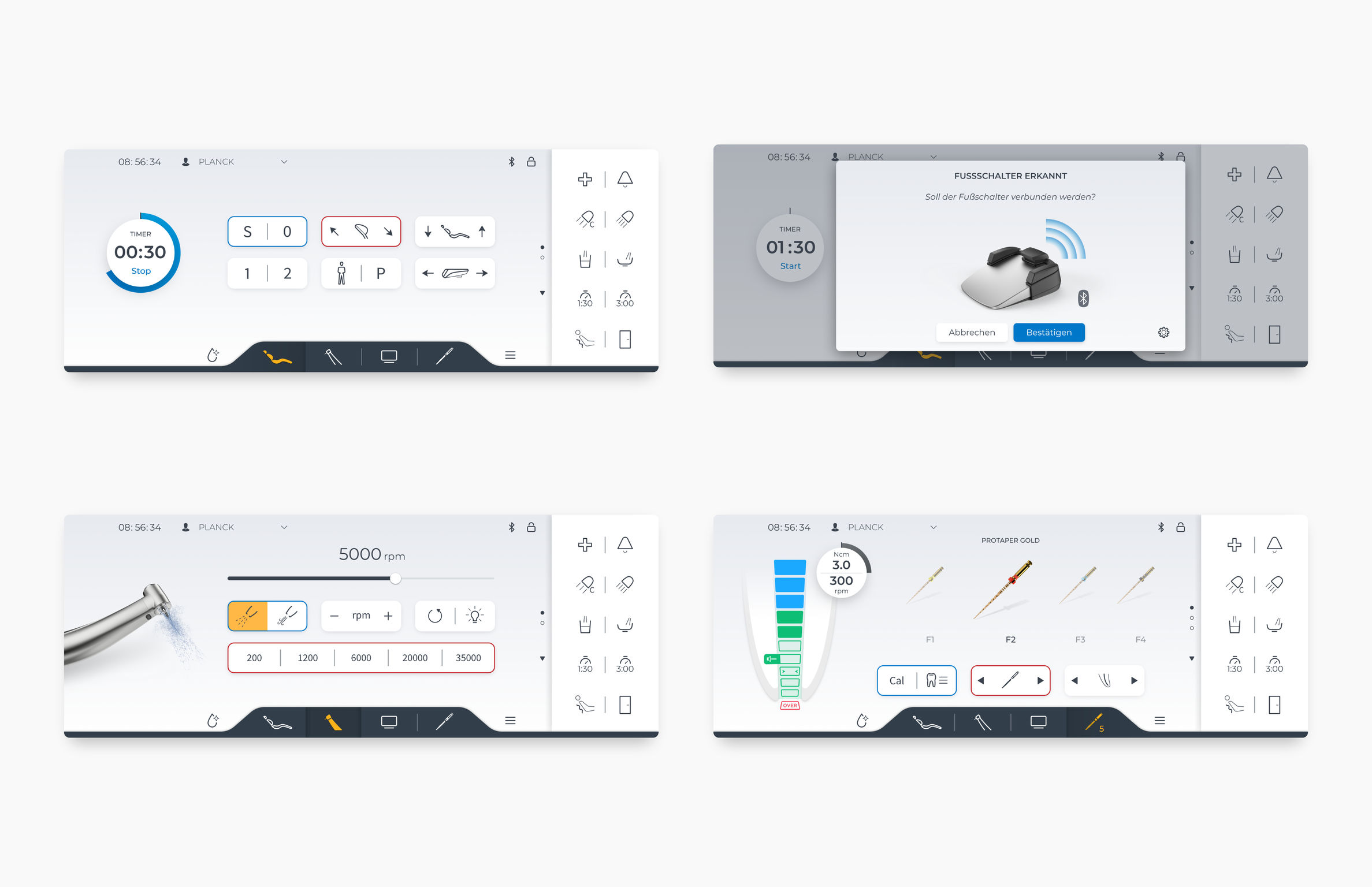 User interface (UI)，Product interface，Dental treatment center，