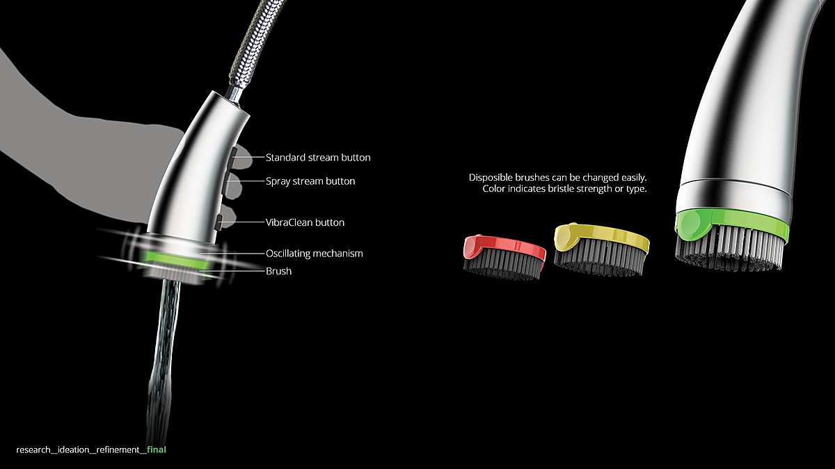 water tap，clean，Vibrating brush，Damei，