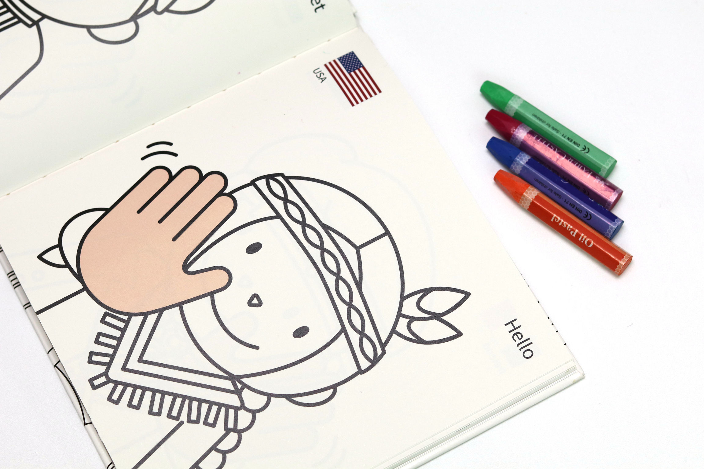 Communication design，Printed publications，Educational coloring book，