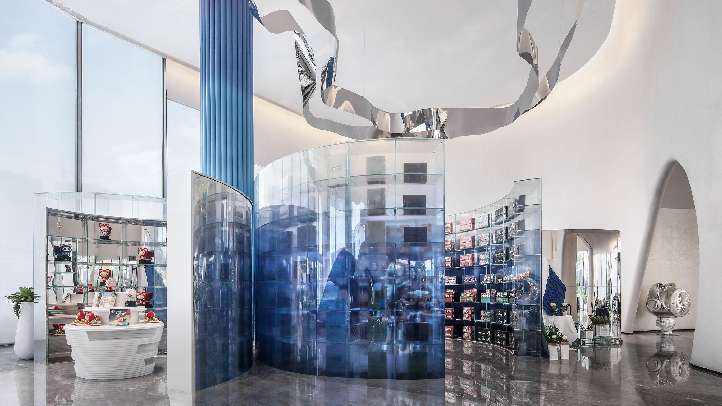 Interior design，Store/Commercial Display Space，Sales center，