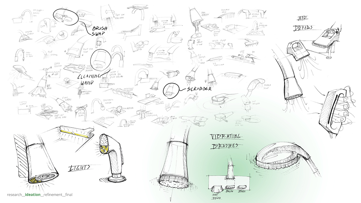 water tap，clean，Vibrating brush，Damei，