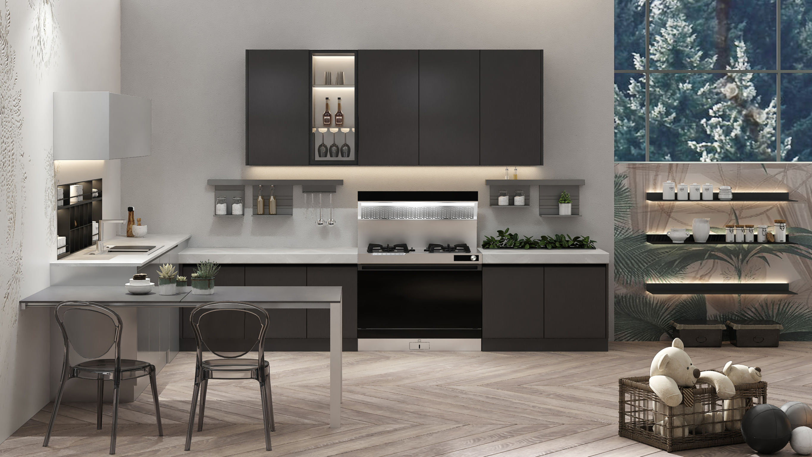 product design，kitchen，Cooking range，