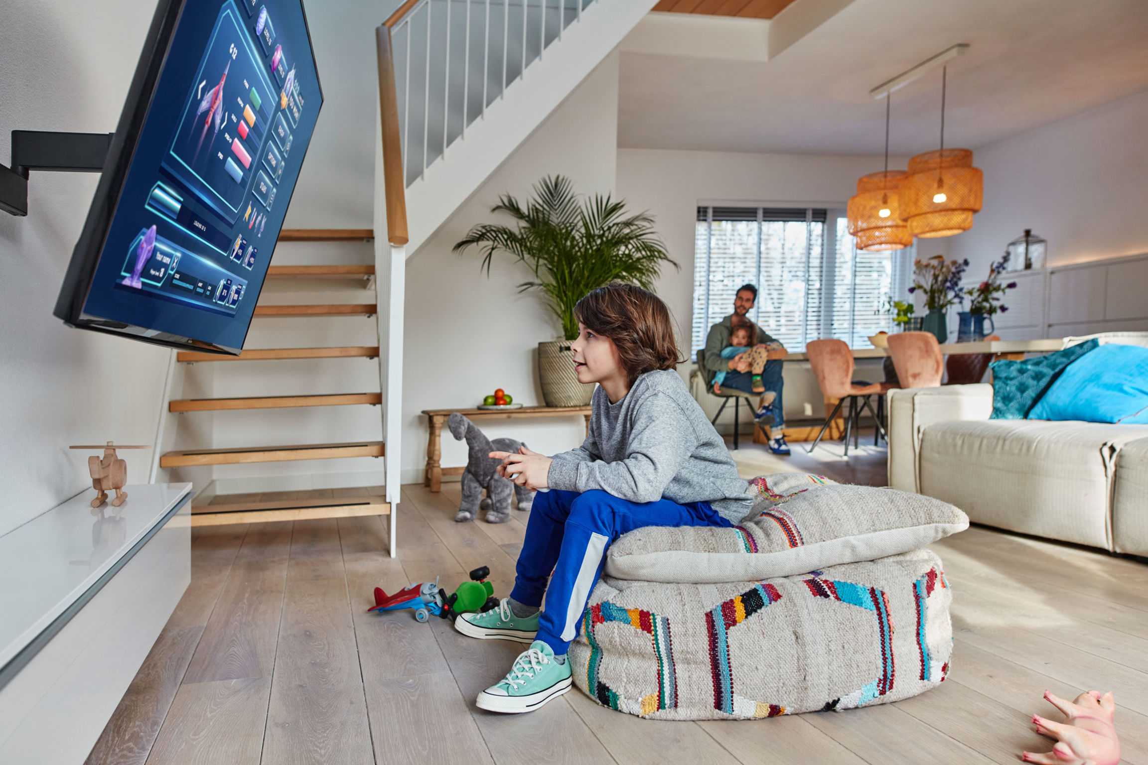 product design，Television/video camera，TV wall hanging，