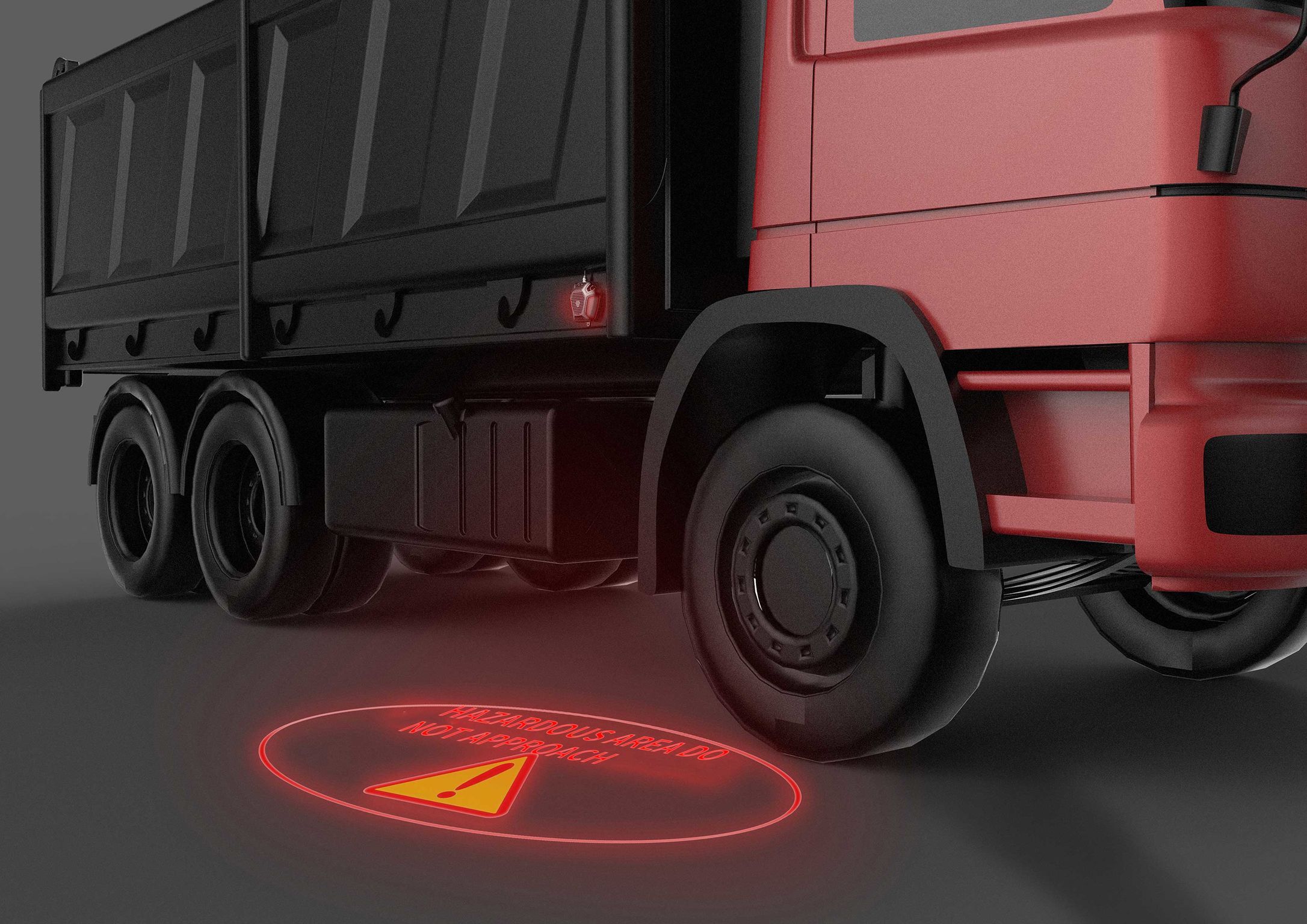 product design，Automobile/transportation，Truck blind spot alarm，