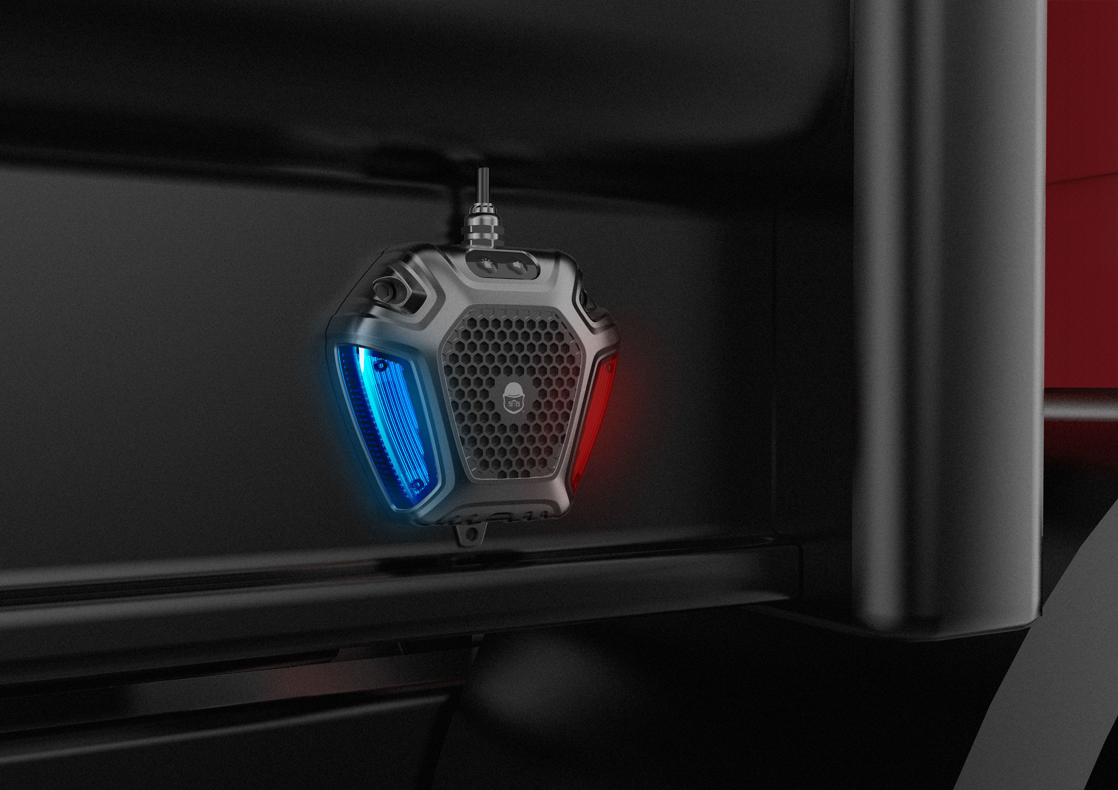 product design，Automobile/transportation，Truck blind spot alarm，