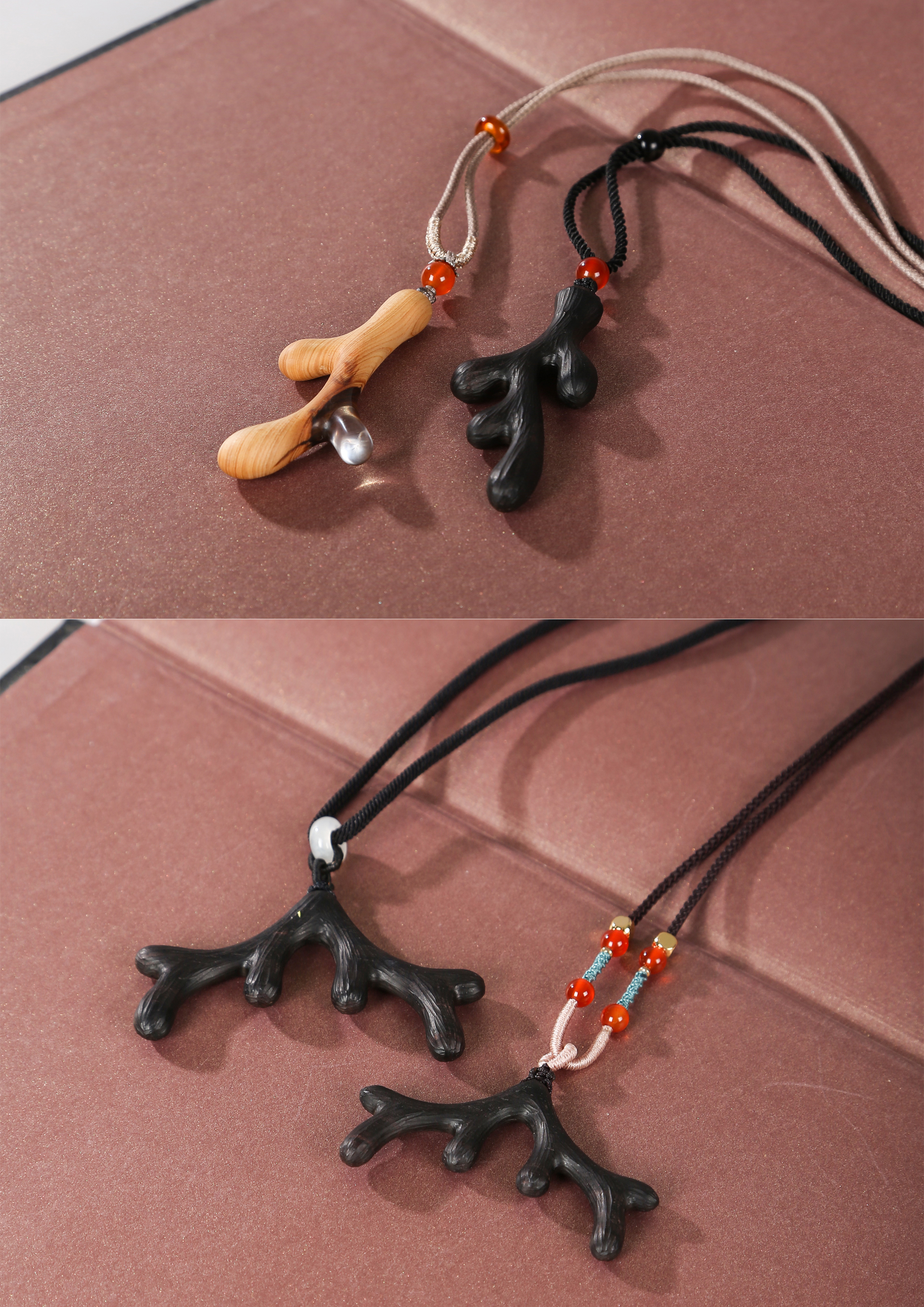 Hand-made by Yun Jing，Log pendant，lovers，Resin · Thuja · Ziguang Sandalwood，Cultural creation，Two steamed buns，Handmade woodwork，