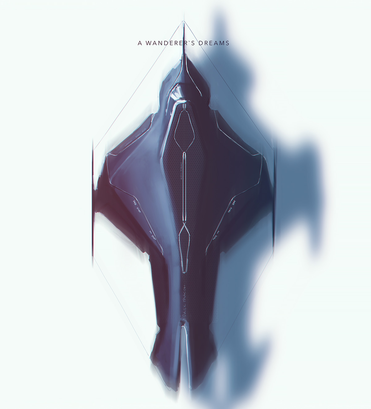 Hand drawn，Aerocraft，conceptual design，