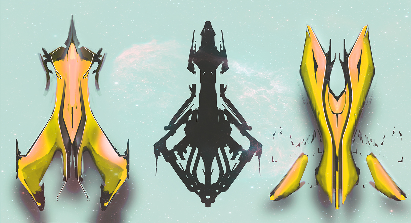 Hand drawn，Aerocraft，conceptual design，