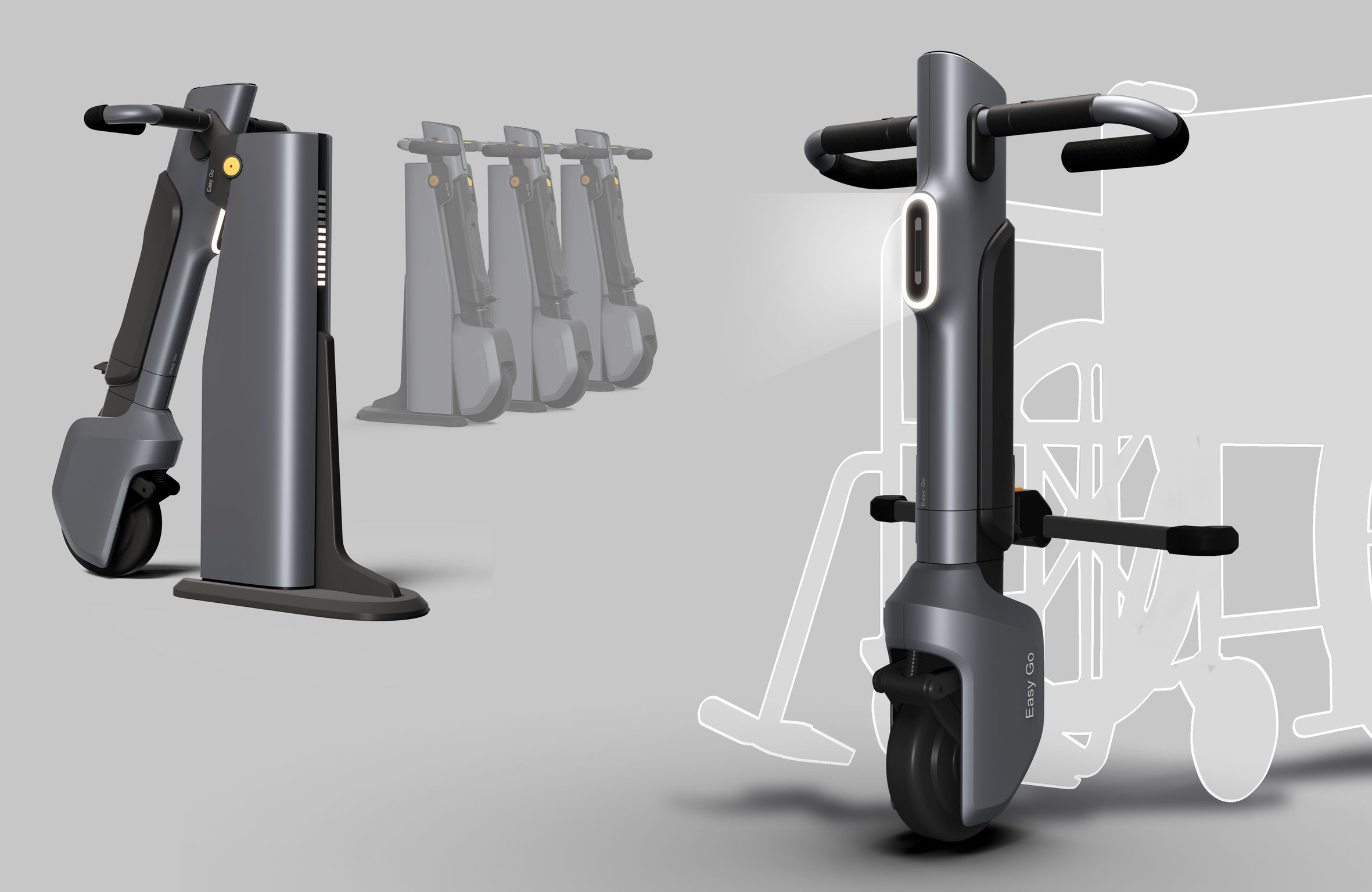 Professional concept，Product concept，Electric wheelchair，