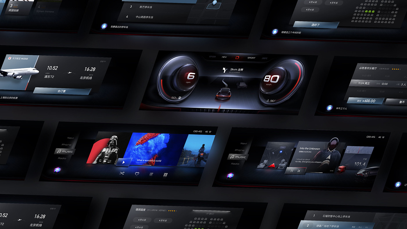 User interface (UI)，Digital media interface，Design of Vehicle Man-machine Interface，