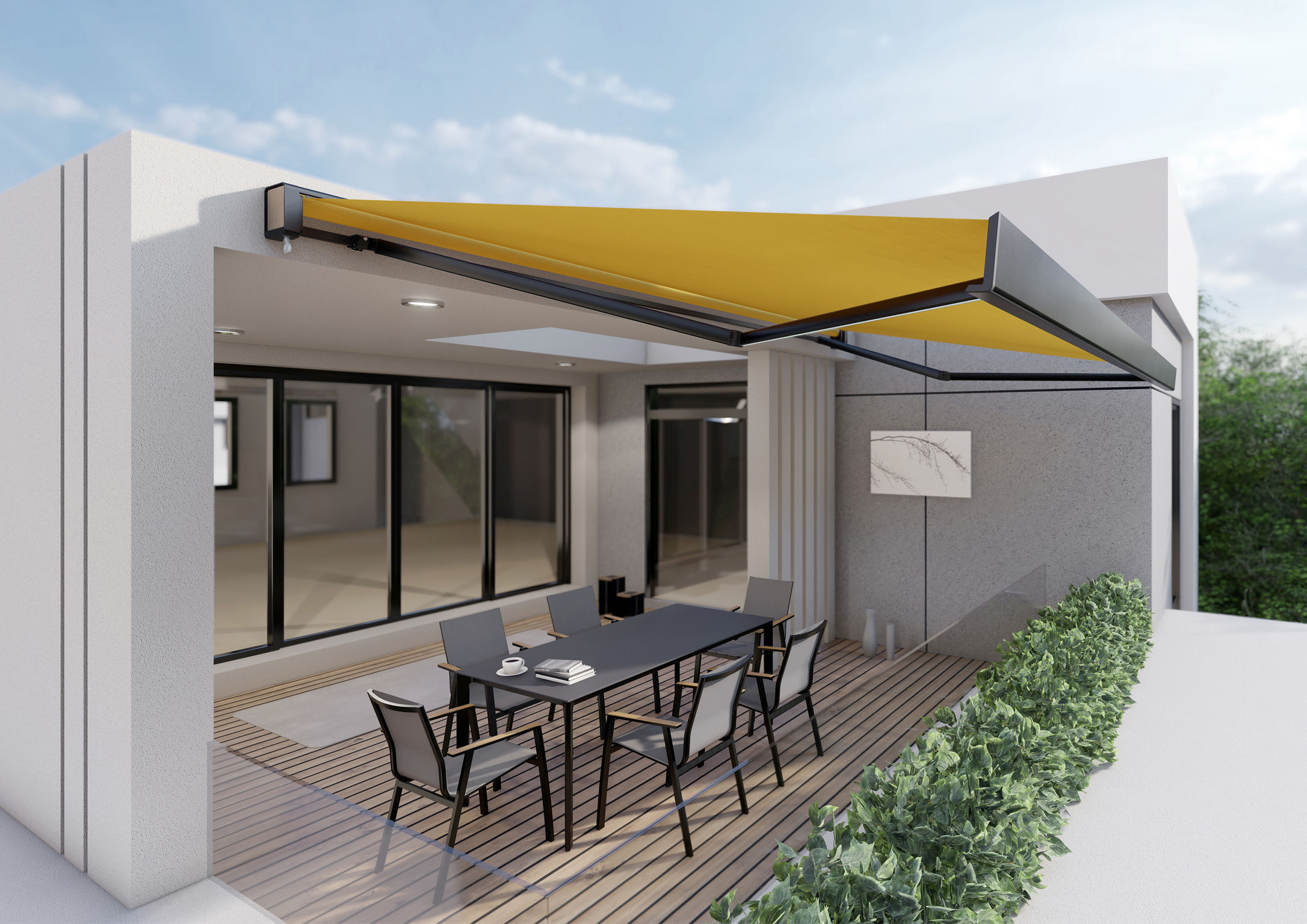 product design，courtyard，Intelligent awning，